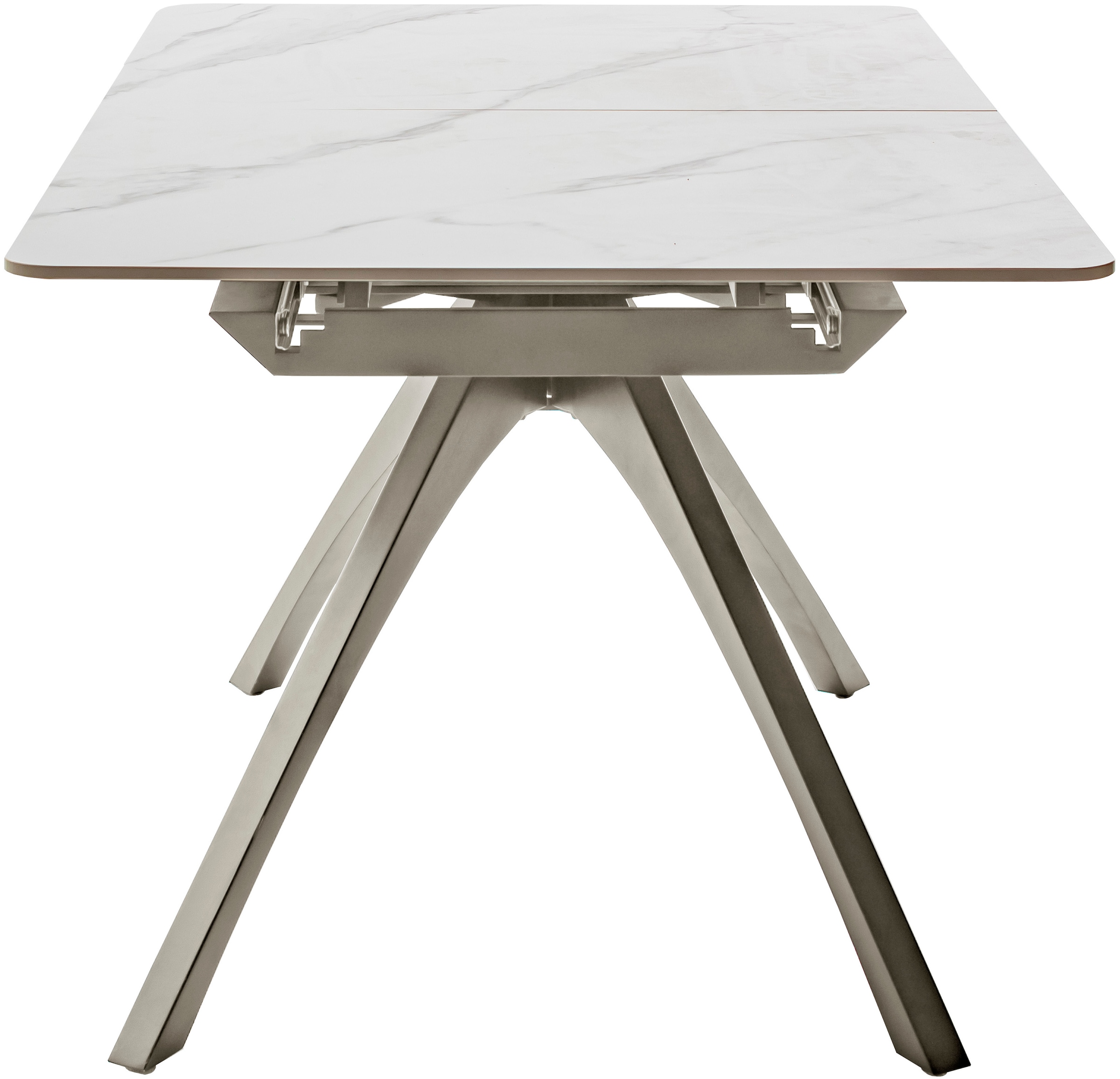 MCA furniture Esstisch »CERRITO Auszugtisch 160-220 cm - marmoriert«, (1 St.), Keramik,Metall,Synchronauszug,ausziehbar,8-10 Personen