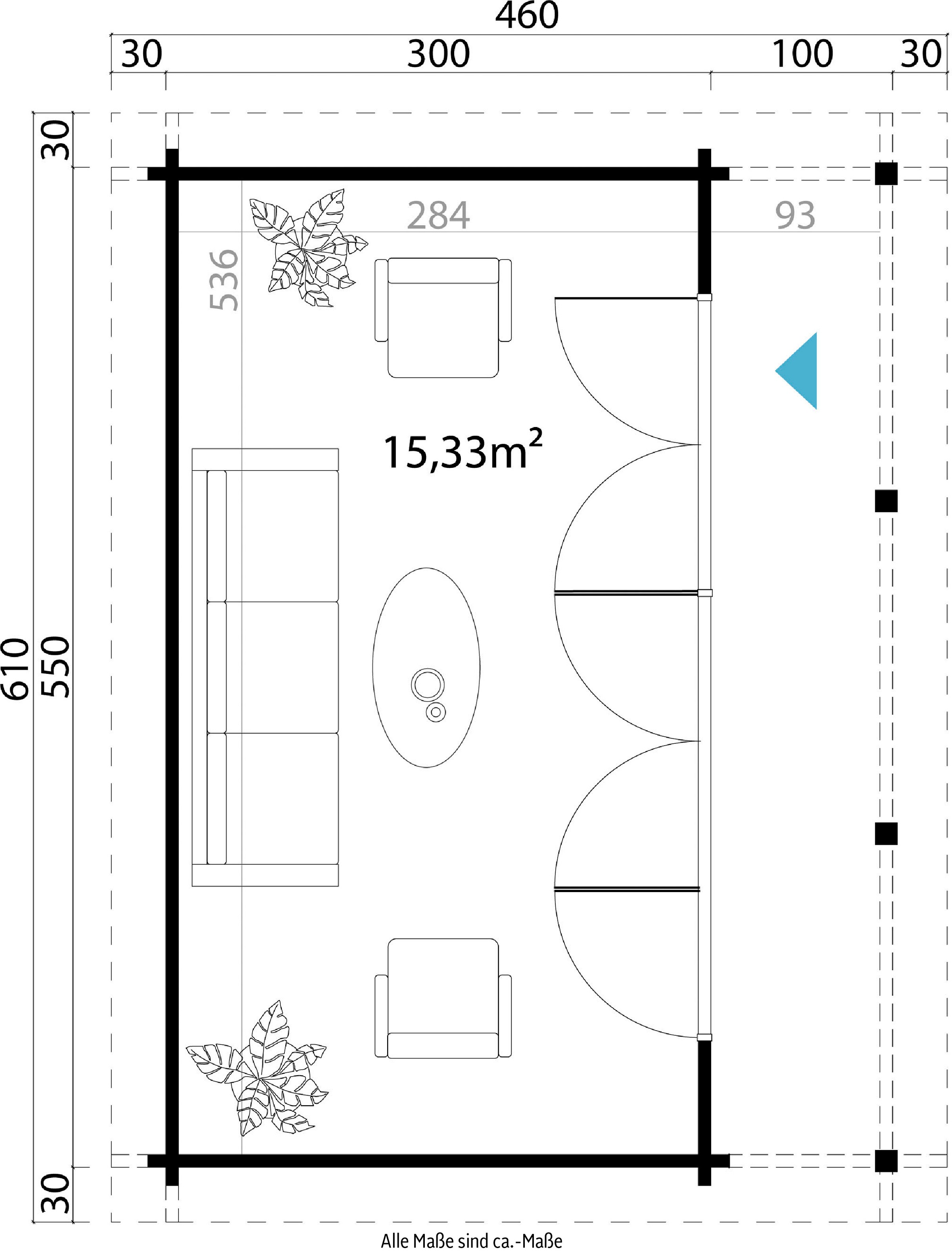 LASITA MAJA Gartenhaus »LYNDHURST«, (Set, inkl. Fussbodenbretter zum verlegen)