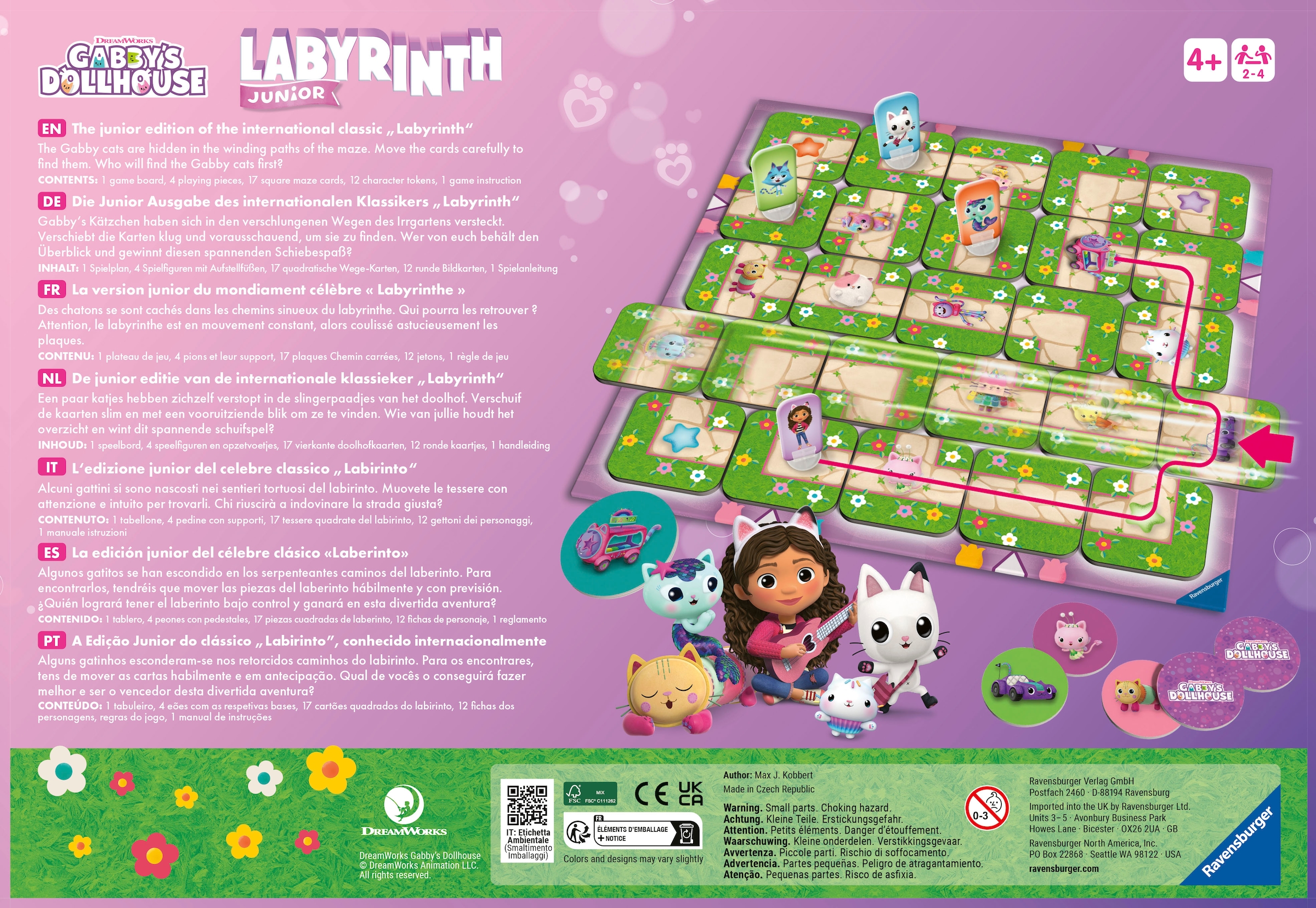 Ravensburger Spiel »Gabby's Dollhouse Junior Labyrinth«, Made in Europe