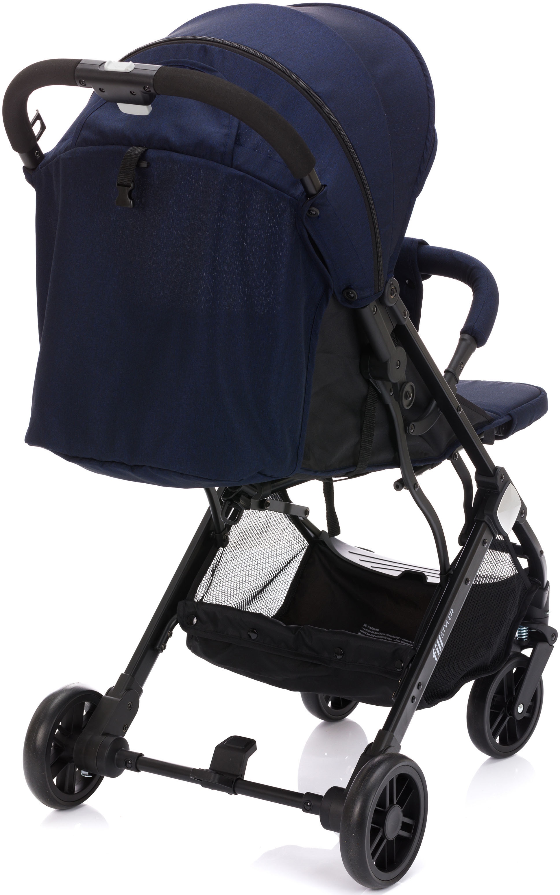 Fillikid Kinder-Buggy »Styler, blau melange«, mit Trolleygriff