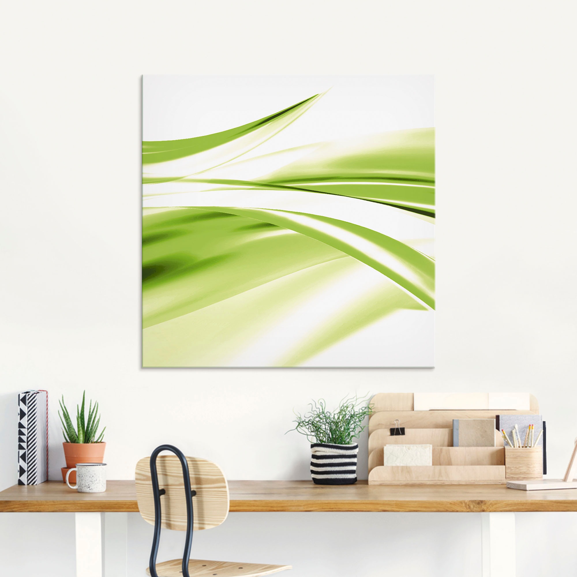 Artland Glasbild »Schöne Welle - Abstrakt«, Gegenstandslos, (1 St.), in ver günstig online kaufen
