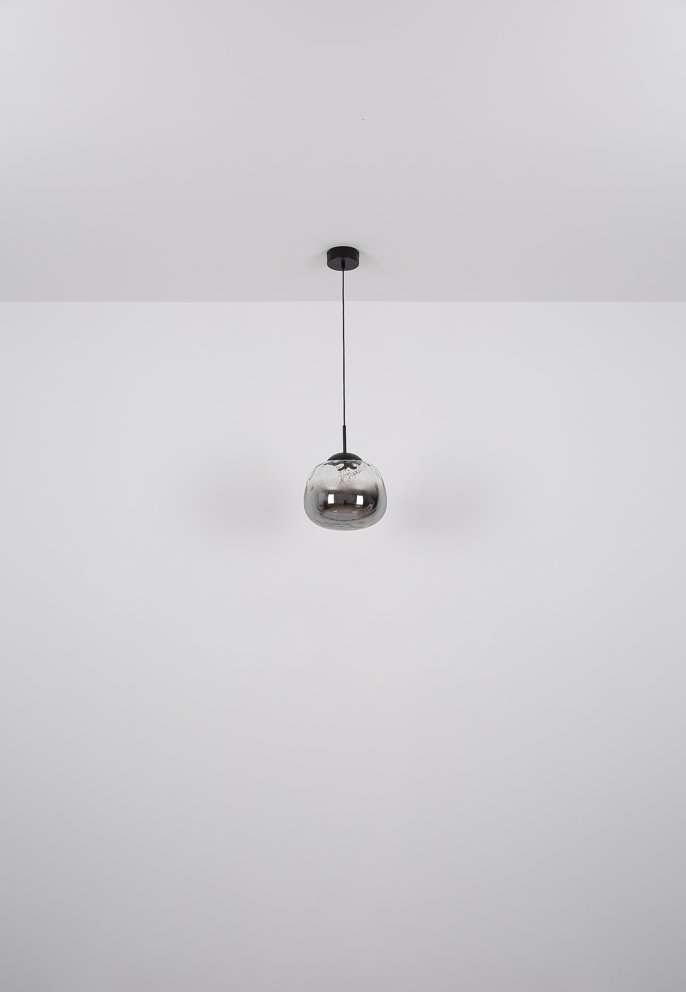 GLOBO LIGHTING LED Pendelleuchte »FIREFLY«, Leuchtmittel LED-Modul | LED fest integriert, Hängelampe/Pendelleuchte/Glas rauchfarben/Höhe kürzbar/Esstisch