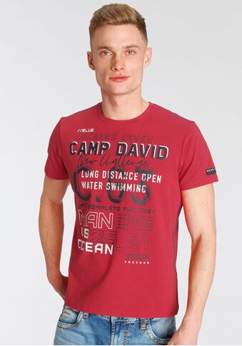 CAMP DAVID T-Shirt, mit Logofrontprint kaufen
