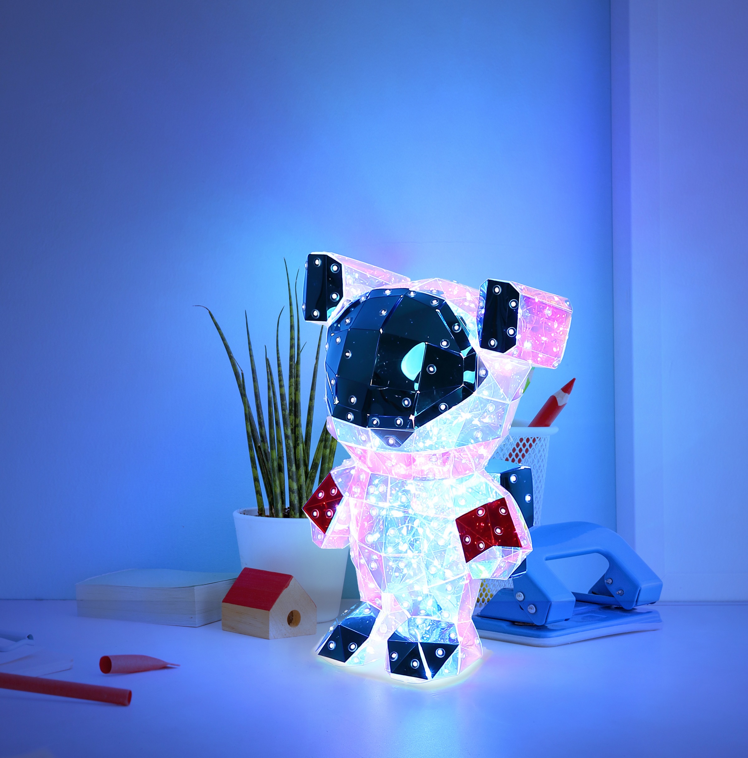 GLOBO LIGHTING Tischleuchte »BRONDAR« LED-Modul 1 Stk. Kaltweiß Tischlampe günstig online kaufen