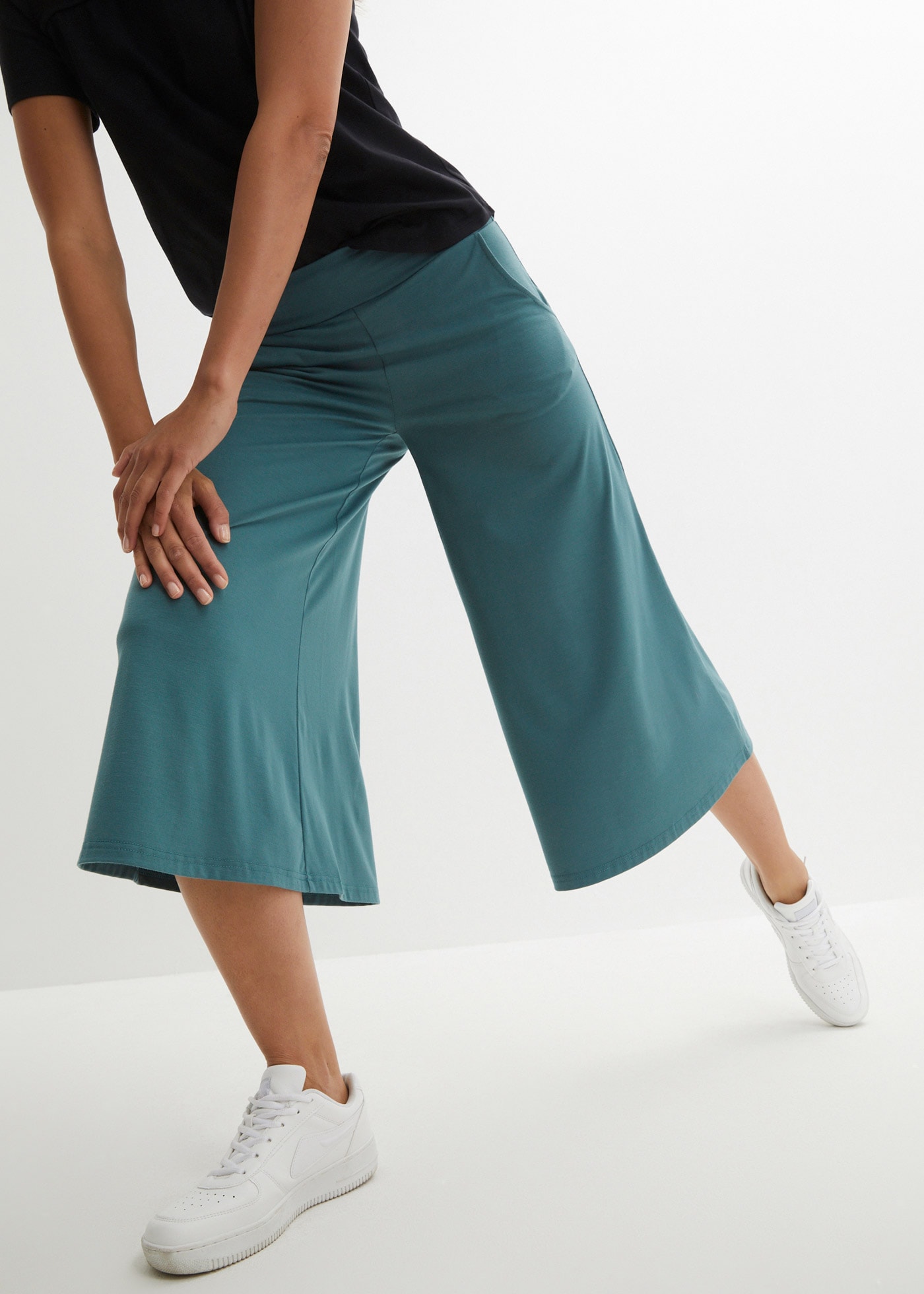 bonprix Culotte  Loungewear Culotte mit weitem Bein