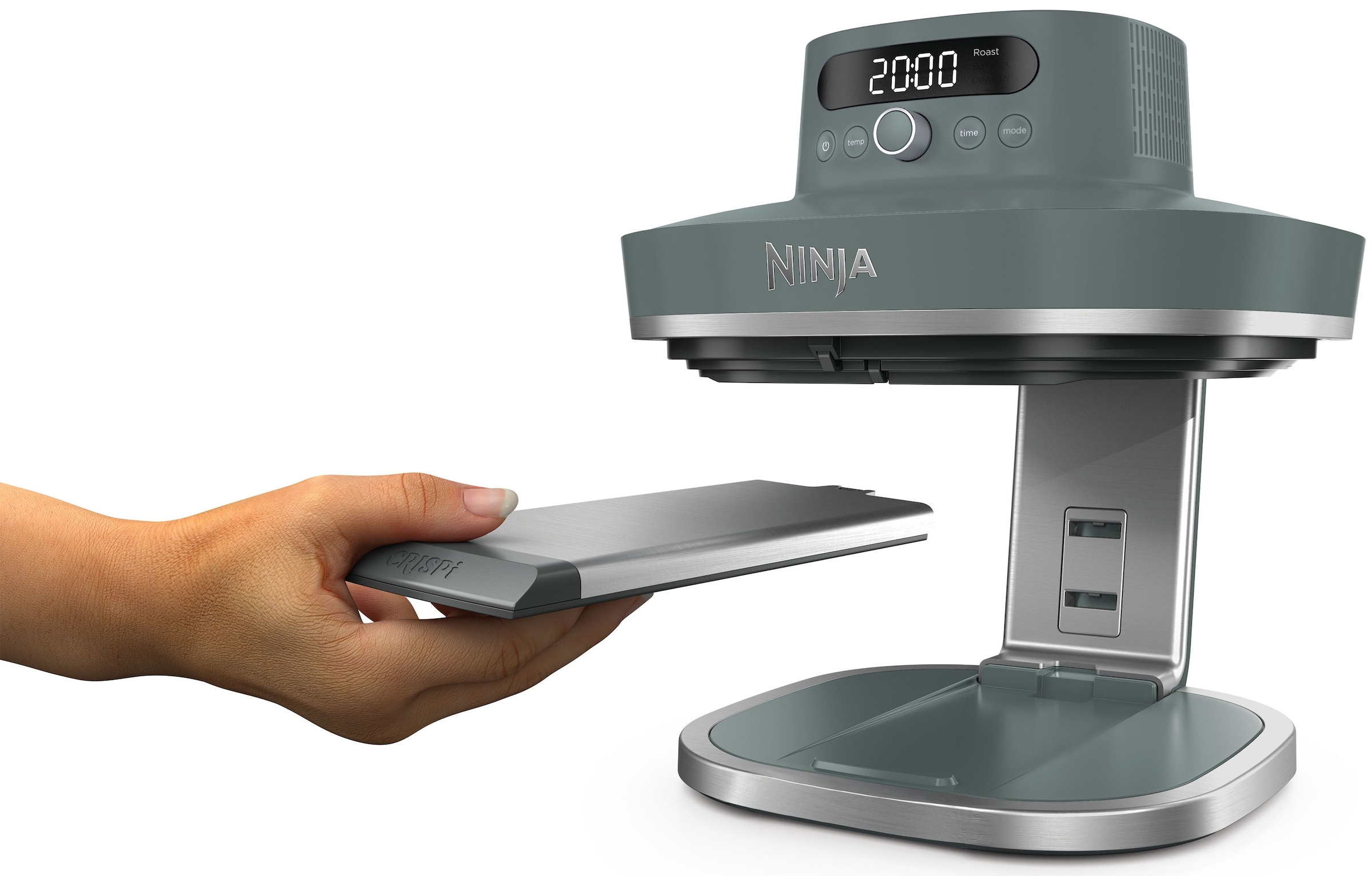 NINJA Heißluftfritteuse »CRISPi PRO 7-in-1 Glas-Air-Fryer - Beige AS101EULG« 2050 W 7 Kochfunktionen, Vorbereitung, Zubereitung + Aufbewahrung von Speisen