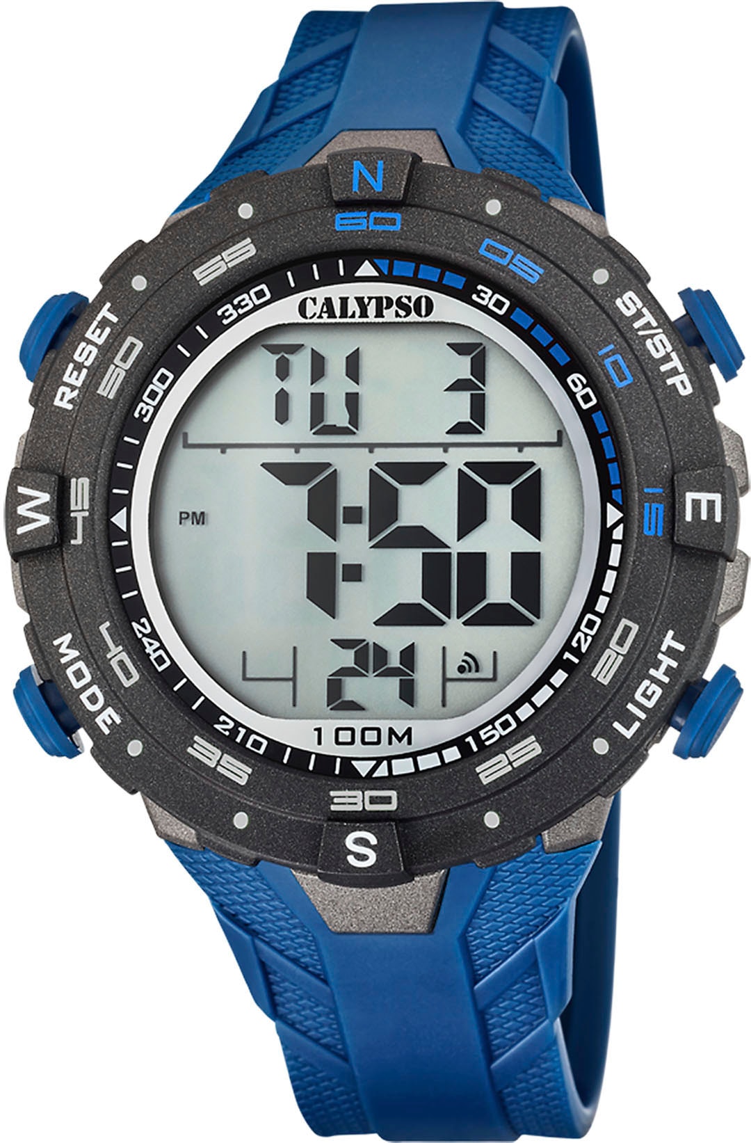 CALYPSO WATCHES Chronograph »X-Trem«, Armbanduhr, Quarzuhr, Herrenuhr, Datum, Digitalanzeige, Stoppfunktion