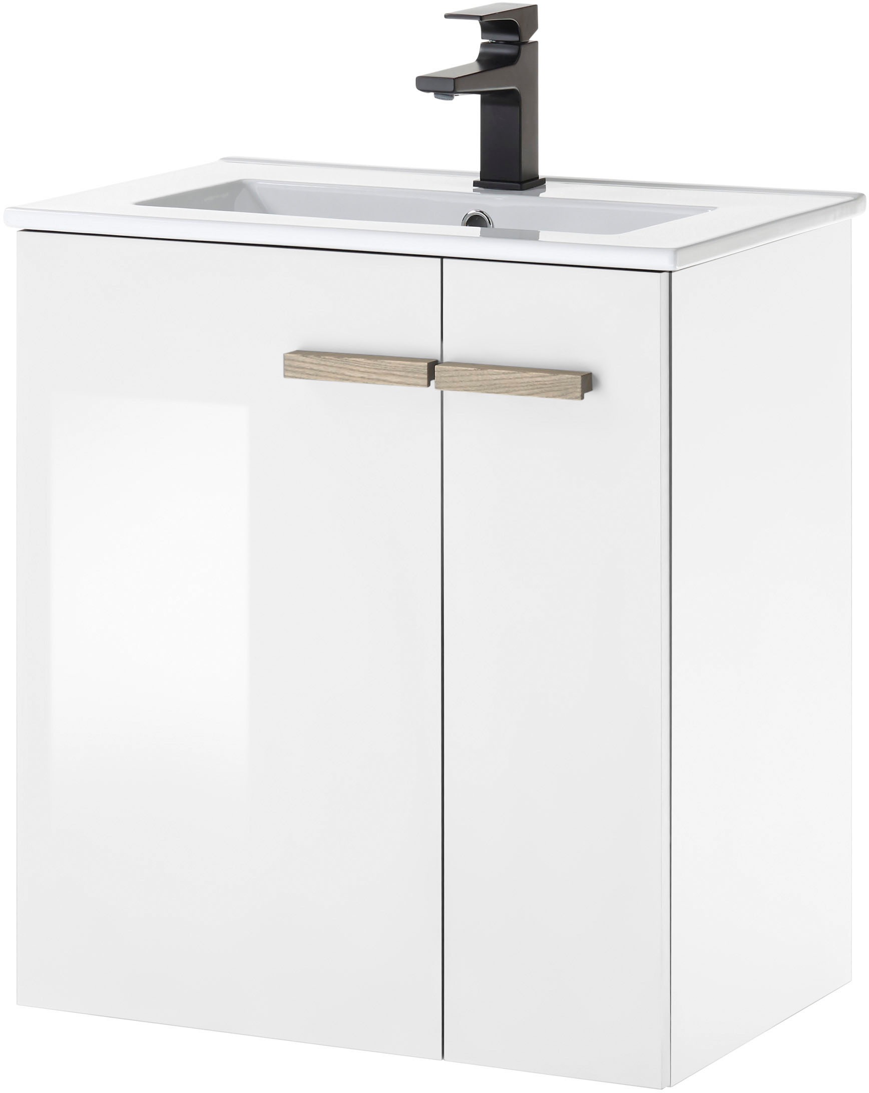 Places of Style Waschtisch »SOLiD, Unterschrank inkl. Waschbecken, Badschra günstig online kaufen