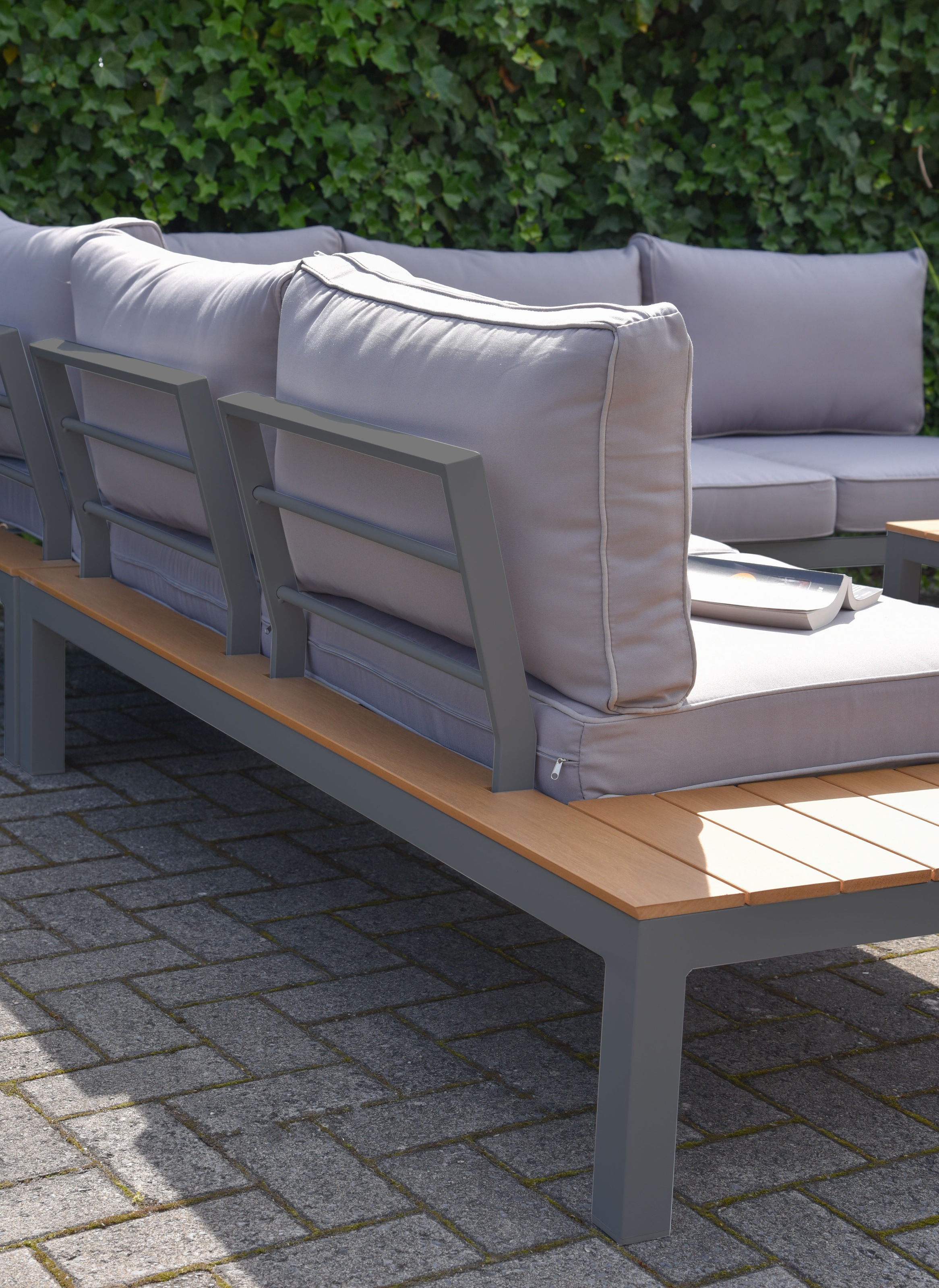 Garden Pleasure Gartenlounge-Set »»VALENTINA««, (4 tlg.), 1 Sofa, Tisch LxB: 80x39 cm