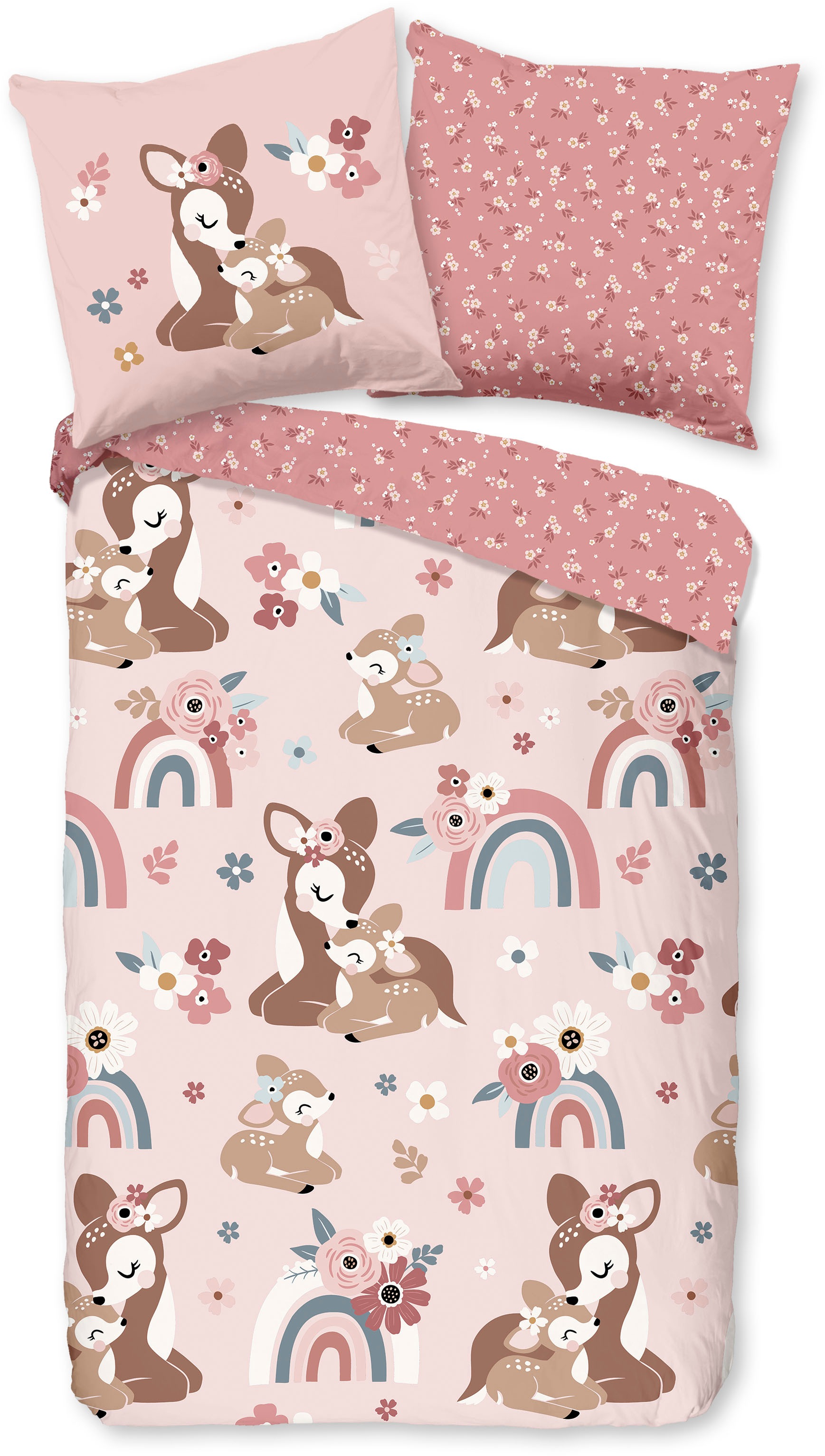 good morning Kinderbettwäsche »Bibi blossom«, Baumwolle, 135x200, Reißversc günstig online kaufen