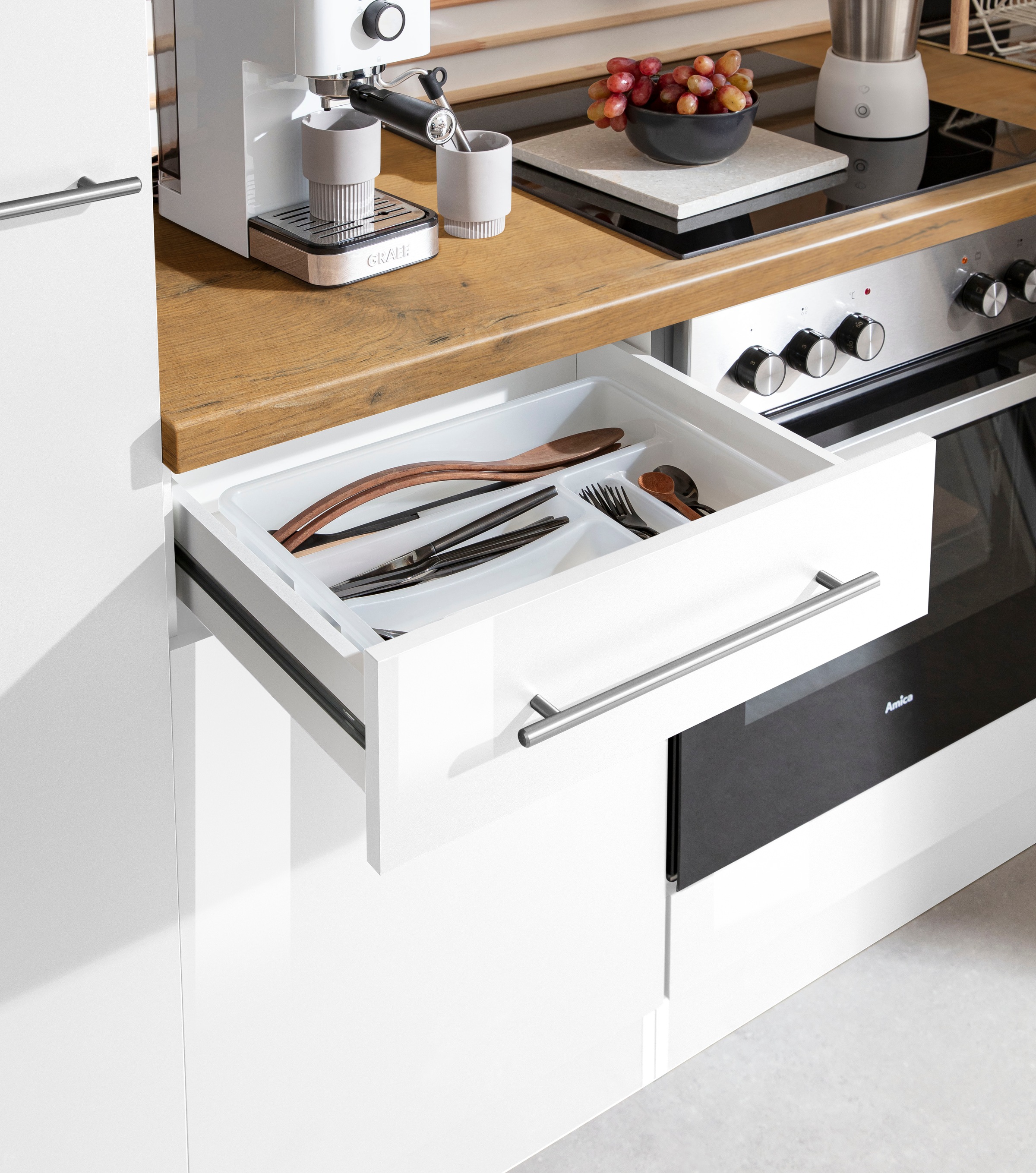wiho Küchen Küchenzeile »Unna«, mit E-Geräten, Breite 310 cm