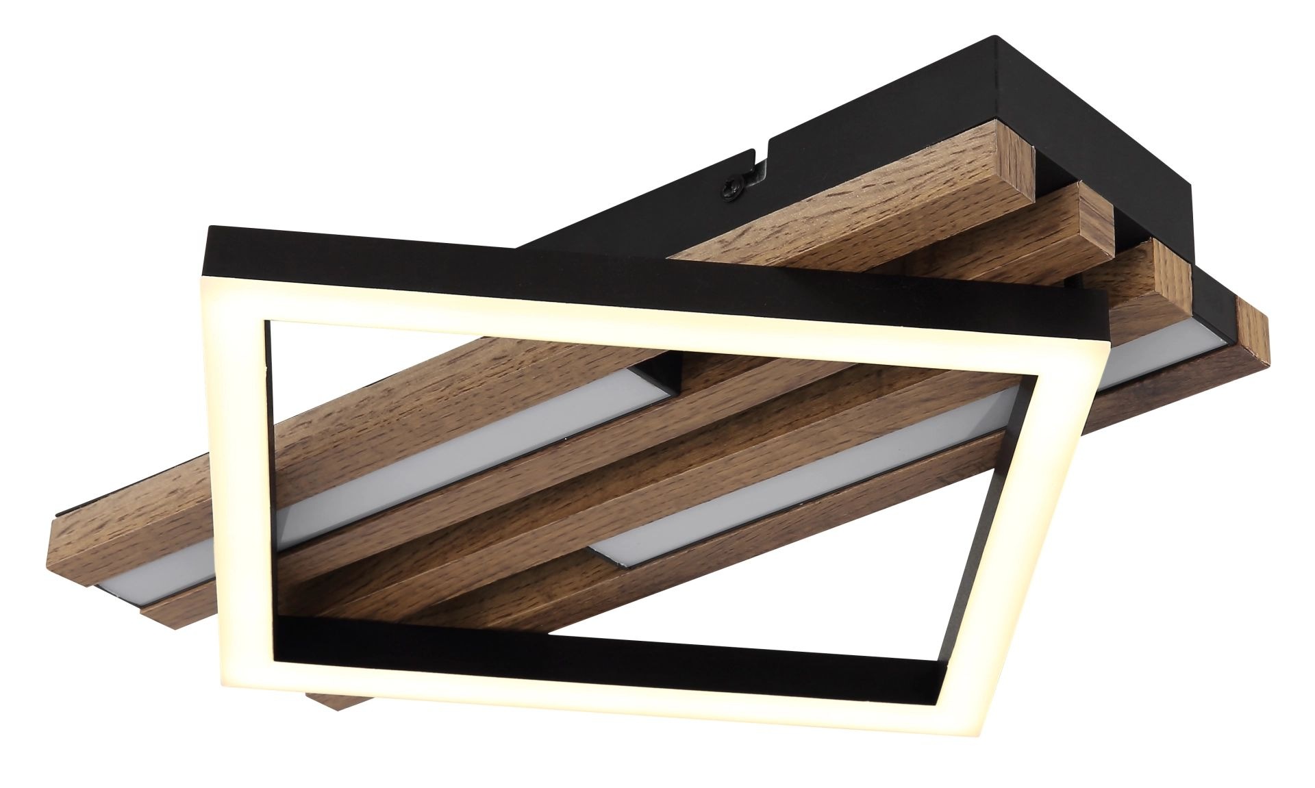 GLOBO LIGHTING LED Deckenleuchte »OBRIEN« LED-Modul 1 Stk. Warmweiß Deckenlampe, 3 Stufen: nur Rahmen, nur LED oder beides zusammen