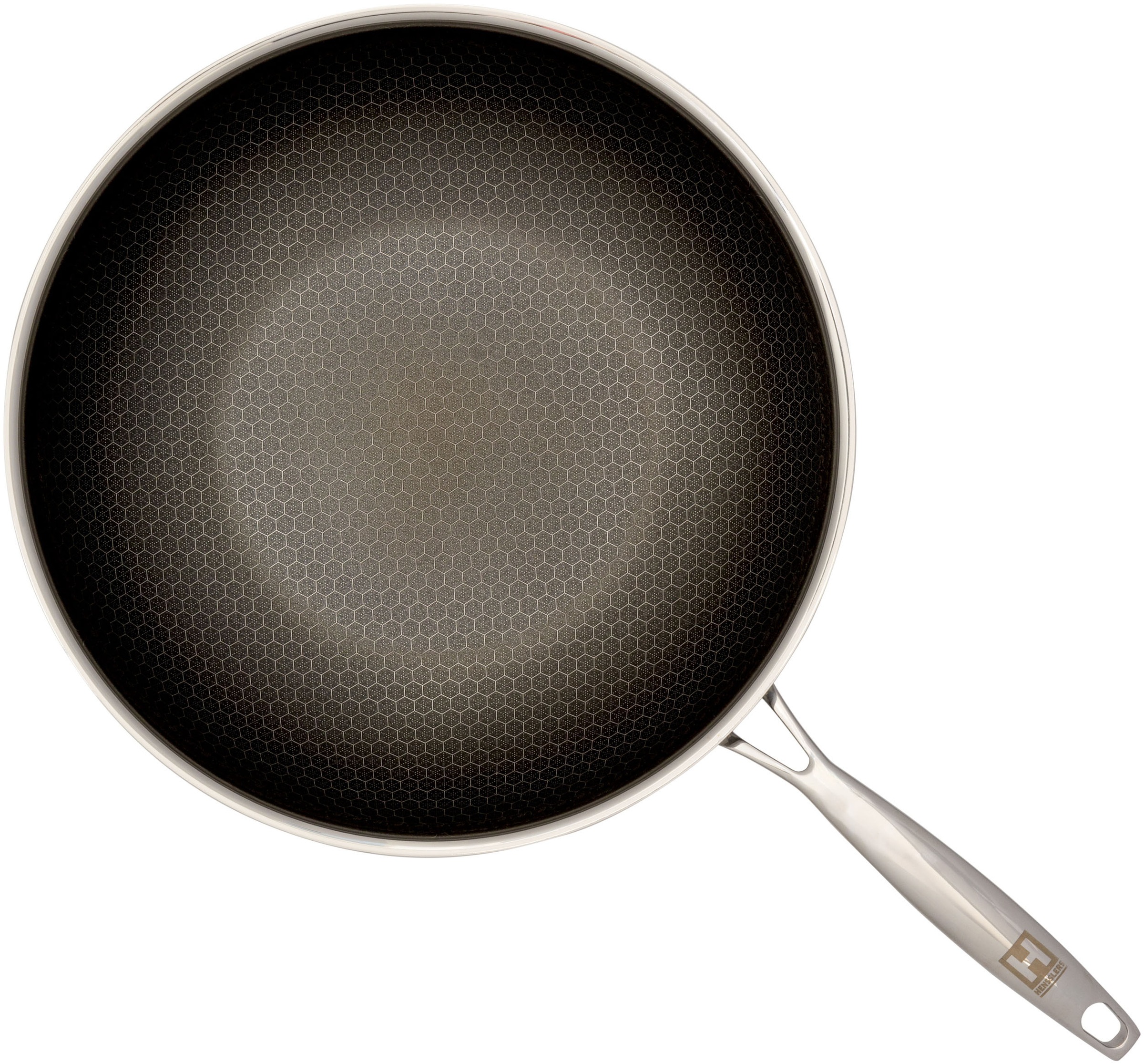 HENSSLERS Wok »HENSSLERS Edelstahl Wok inkl. Glasdeckel, Ø 28 cm«, Edelstahl, (2 tlg.), Wokpfanne für die asiatische Küche