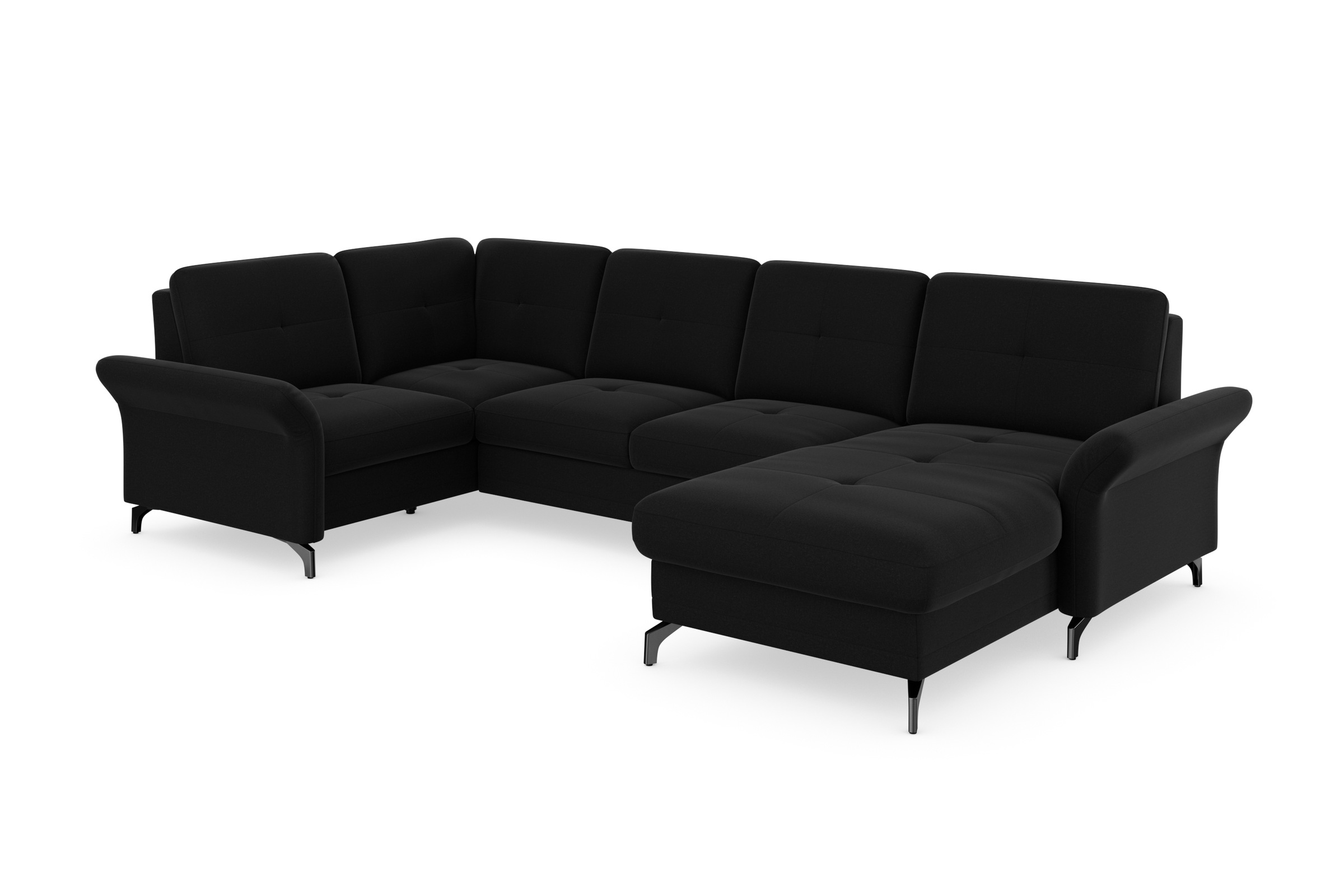 Places of Style Wohnlandschaft Calando U-Form, wahlweise mit Bettfunktion, günstig online kaufen