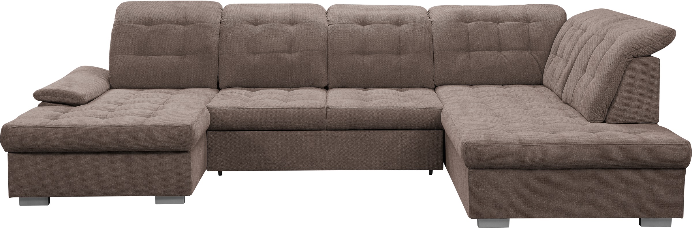 WERK2 Wohnlandschaft »Kordula-New U-Form«, Sofa in U-Form mit Schlaffunktio günstig online kaufen