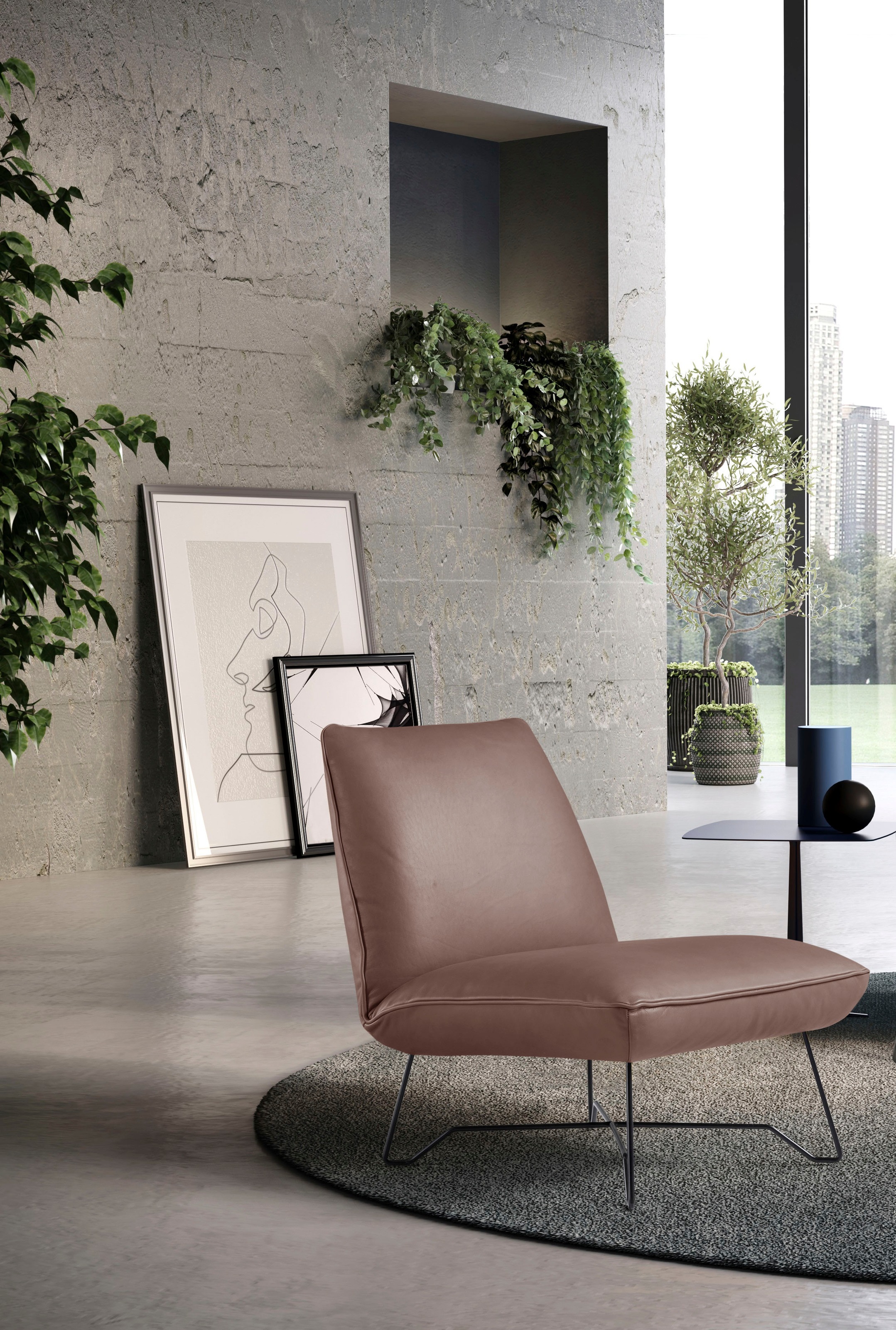 Egoitaliano Sessel »Lia Loungesessel, elegant und stylisch, toller Sitzkomfort«, extravaganter Designsessel, Solitärsessel