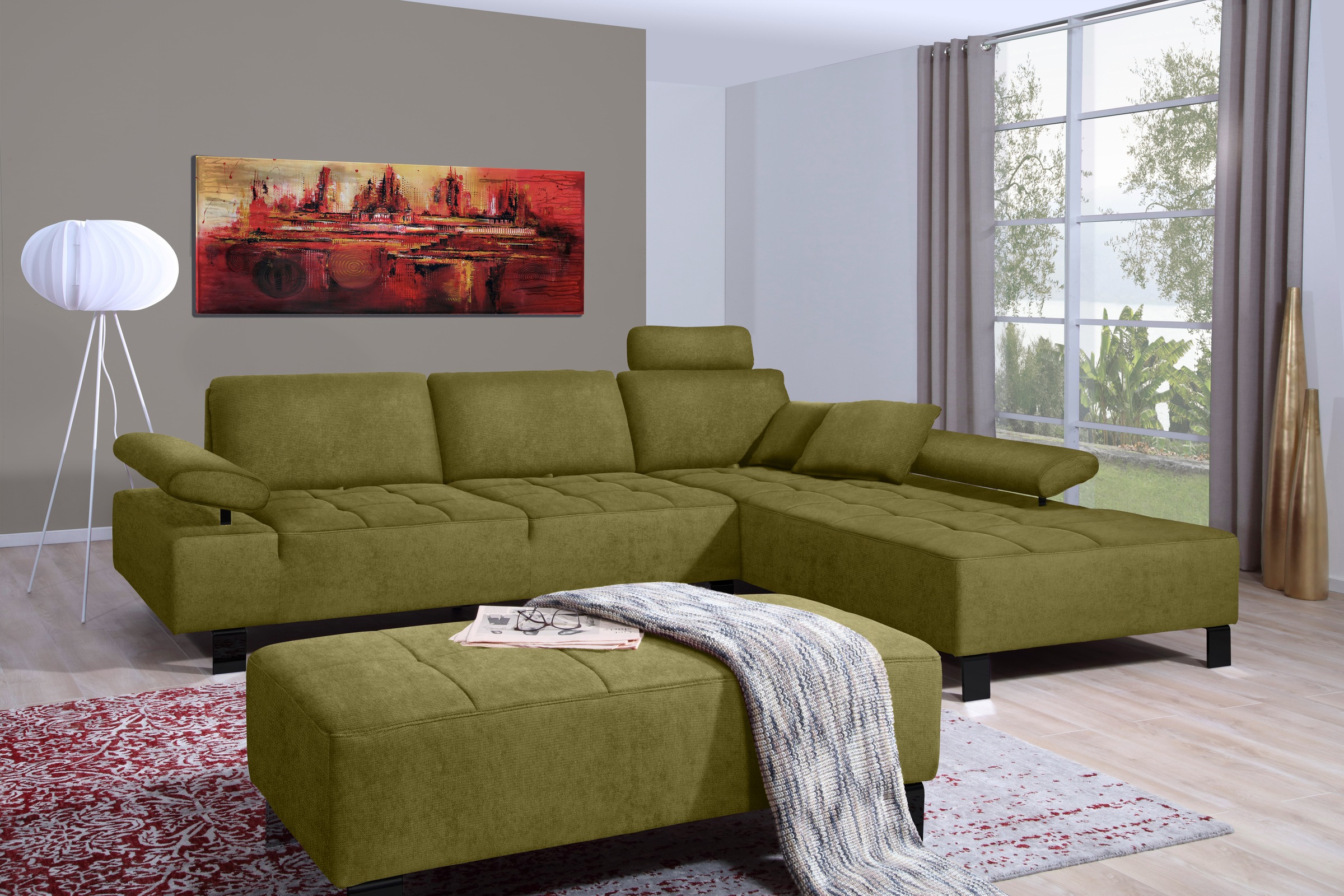 alina Sitzhocker »Royce«, 126 cm breit und 61 cm tief
