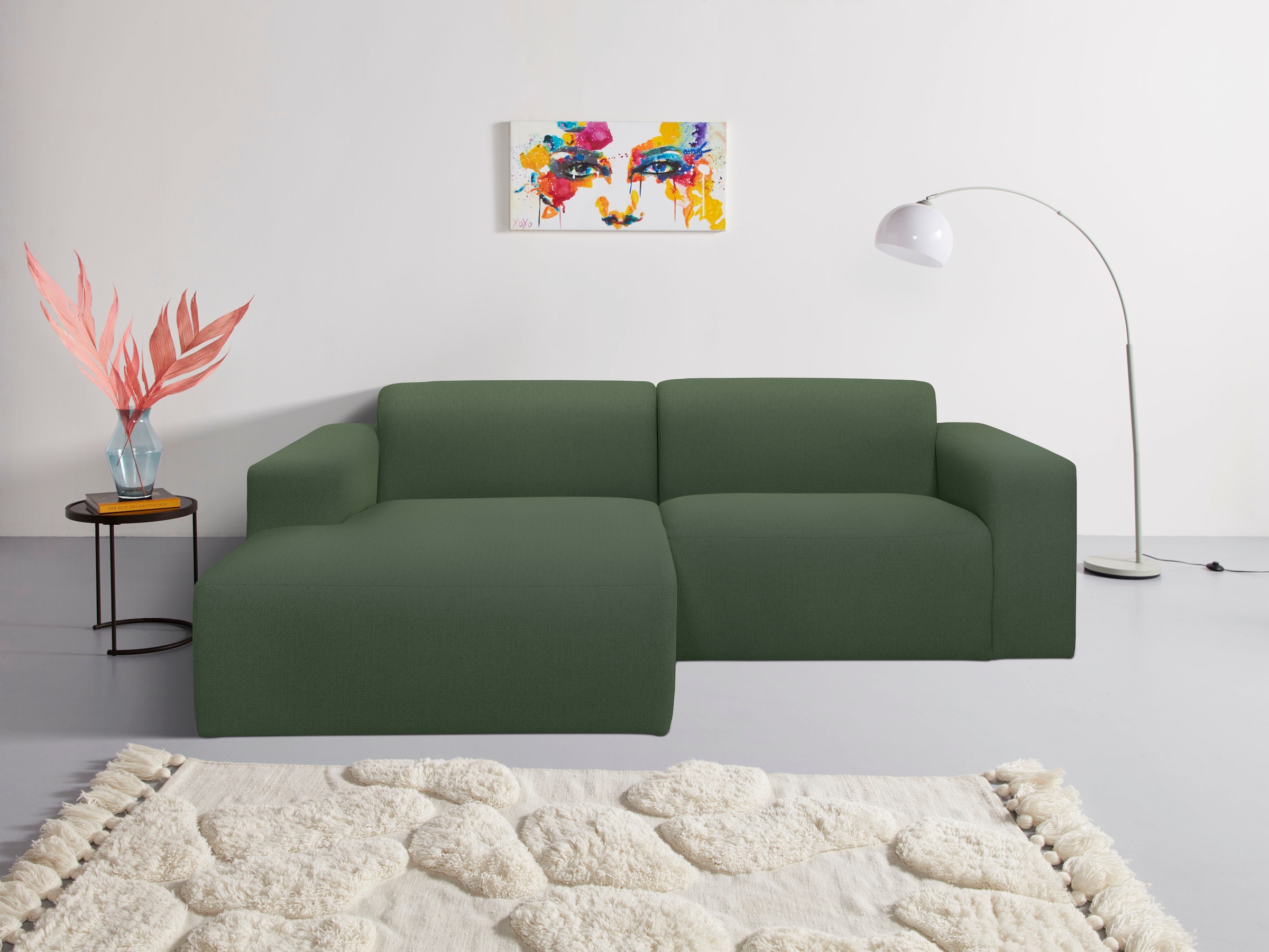 OTTO home Ecksofa »Koa, 228 cm, L-Form, Modulsofa in Cord, Chenille, Strukt günstig online kaufen