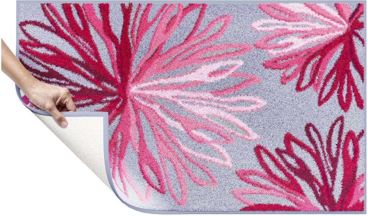 Grund Badematte »Art« Höhe 20 mm rutschhemmend beschichtet fußbodenheizungsgeeignet florales Muster, elegante Badematte