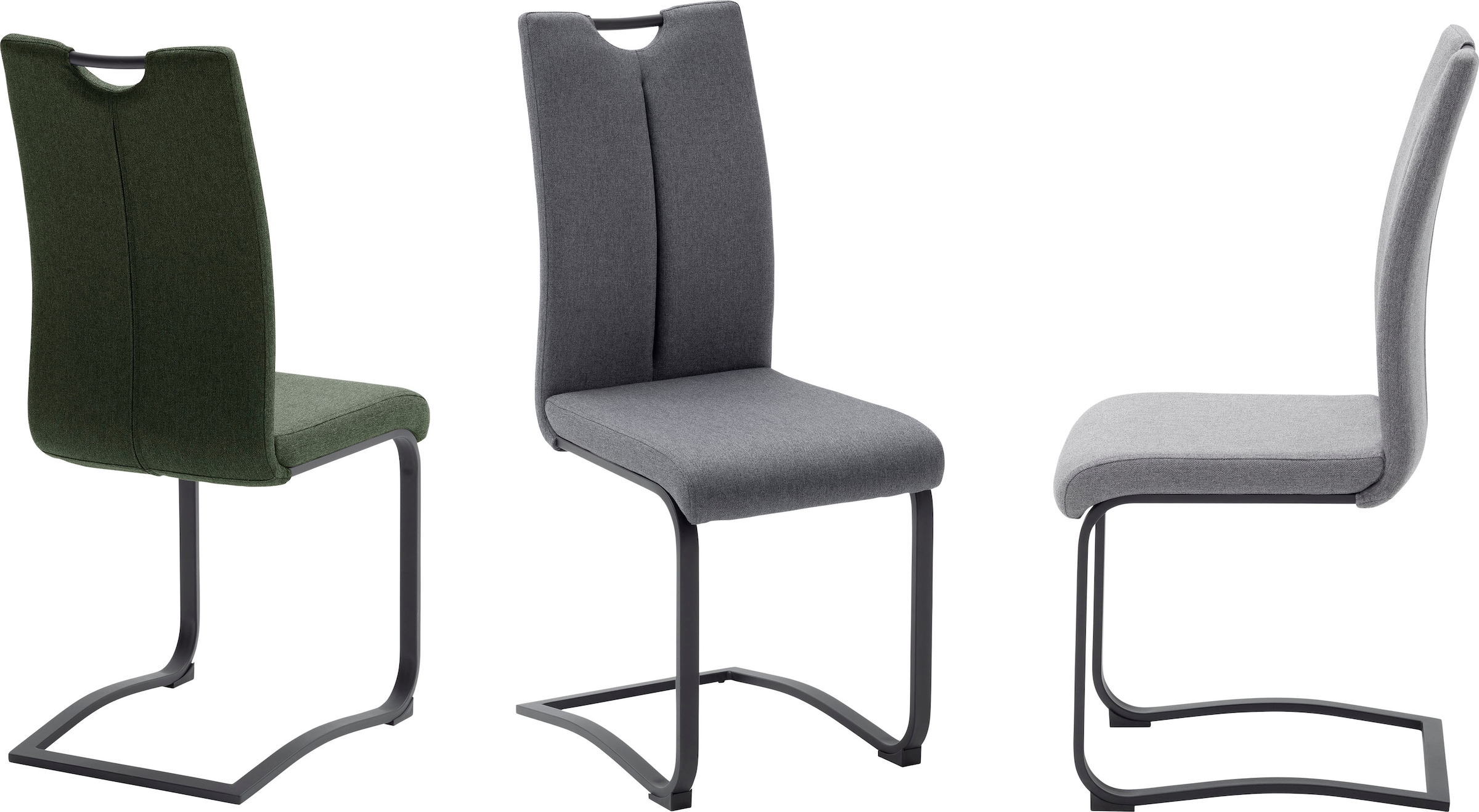 MCA furniture Freischwinger »Sambia«, (Set), 4 St., 4-er Set, Stuhl mit  Stoffbezug und Griffloch, belastbar bis 120 kg online bestellen