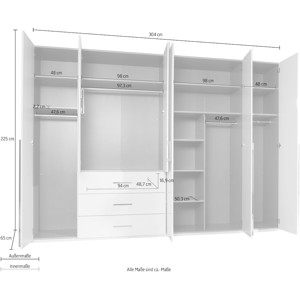 rauch Drehtürenschrank »Montclar«