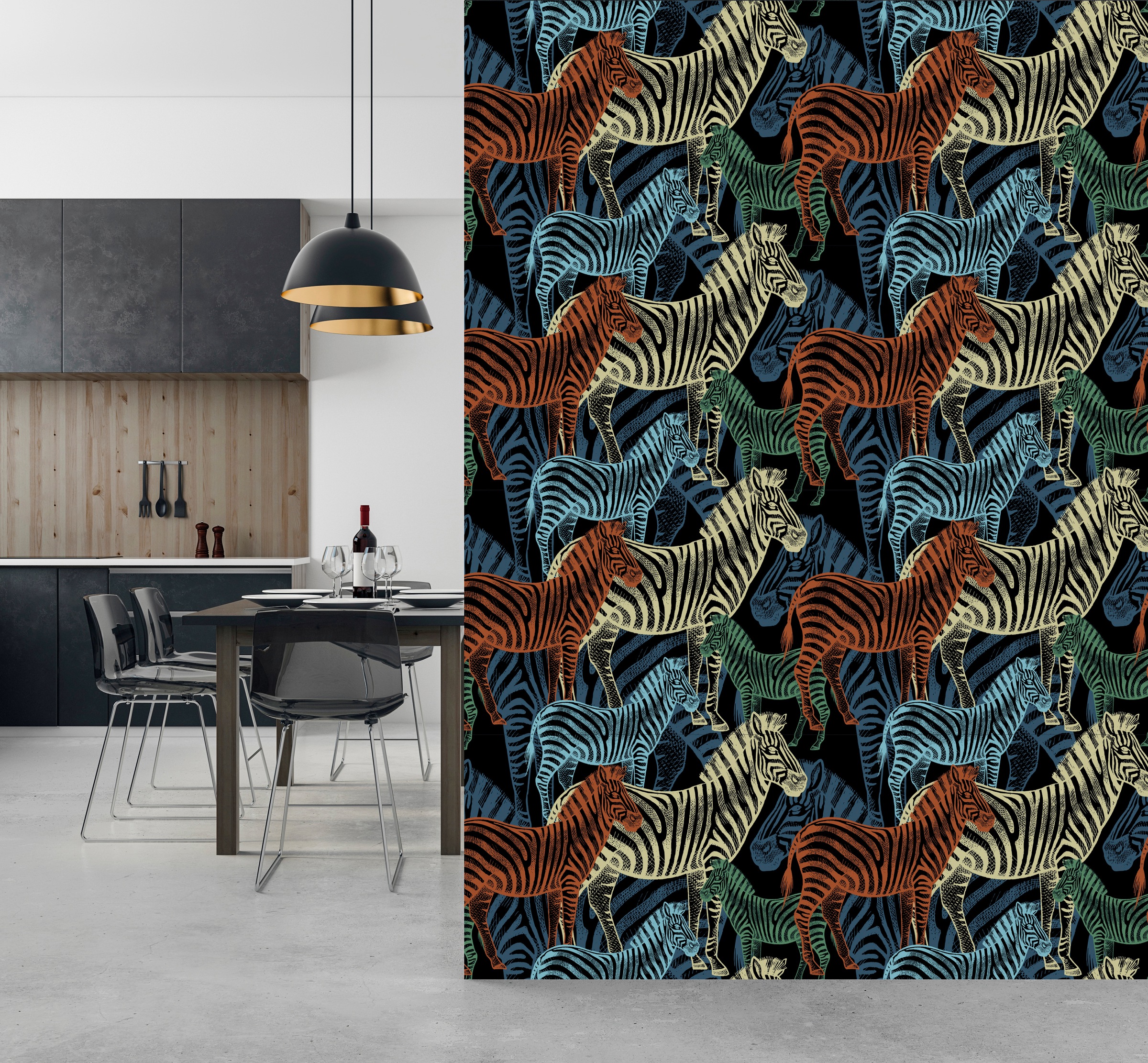 queence Vinyltapete »Jana«, animal print-Fellimitat-Motiv-bedruckt-Reptilienprägung-tropisch, 90x250cm, selbstklebend, kinderleichte Anbringung, Sticker