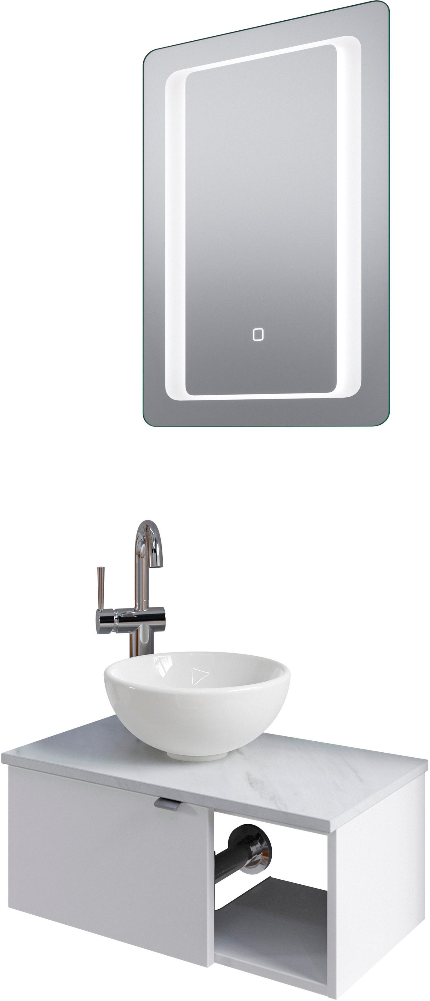 Saphir Badmöbel-Set »Serie 6915«, (4 St.), Gäste-Bad, 61 cm breit, mit LED- günstig online kaufen