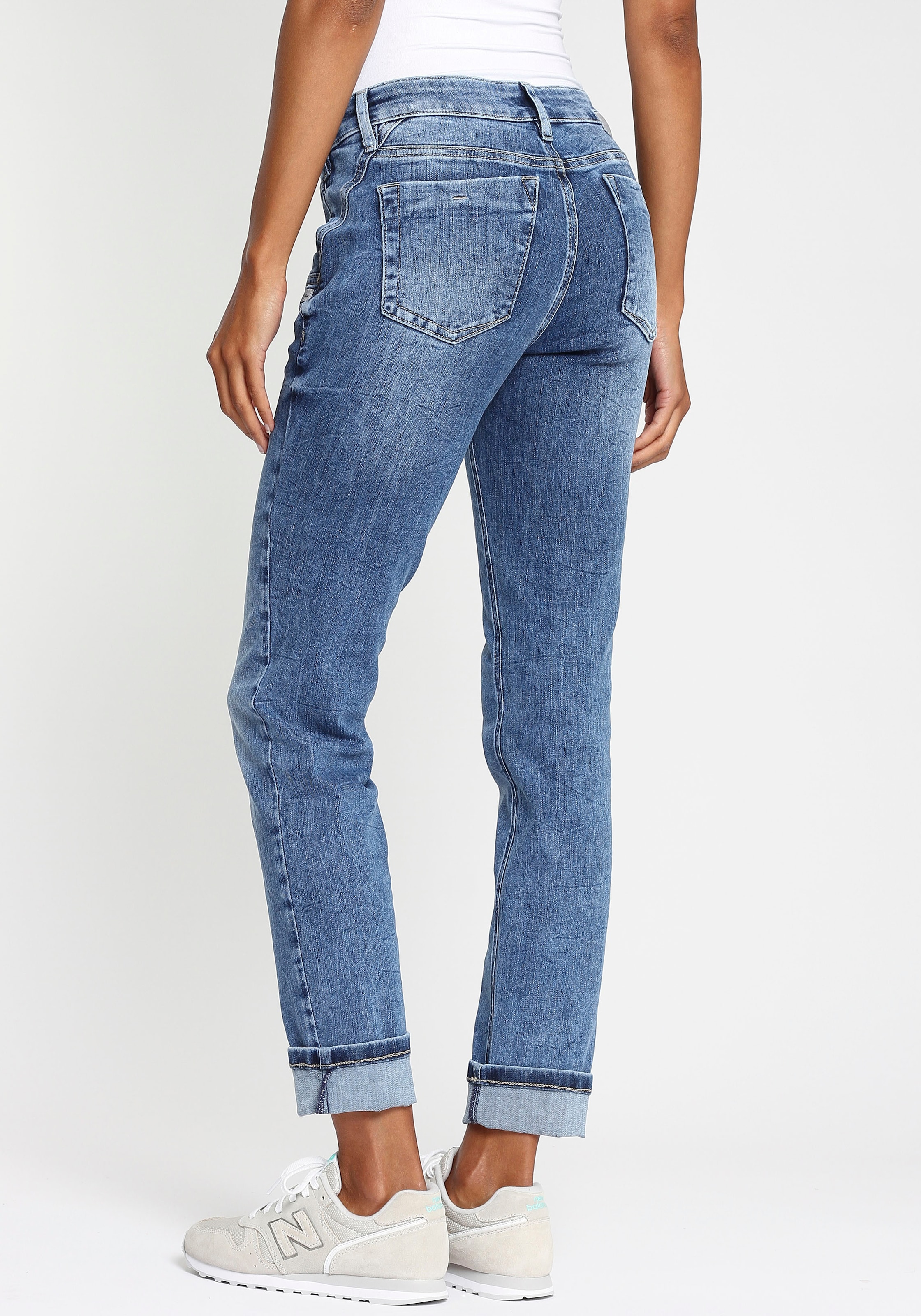 GANG Slim-fit-Jeans großer »94JOJO«, Bewegungsfreiheit Formstabilität mit kaufen