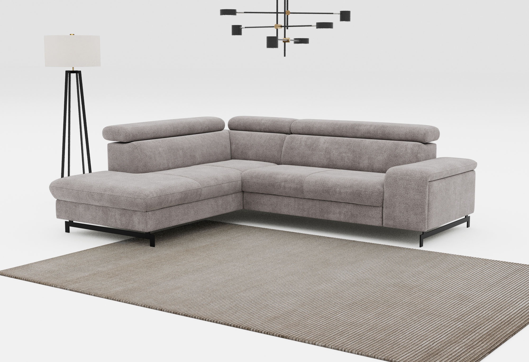 COTTA Ecksofa "Emma L-Form" mit Kopfteilverstellung, wahlweise mit Bettfunk günstig online kaufen