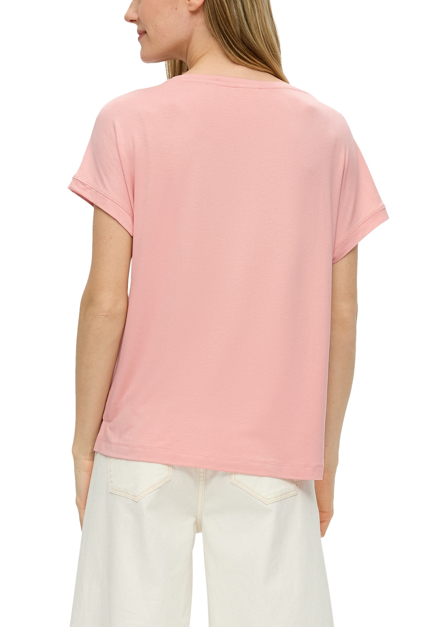 s.Oliver Print-Shirt, mit großem Floral-Print