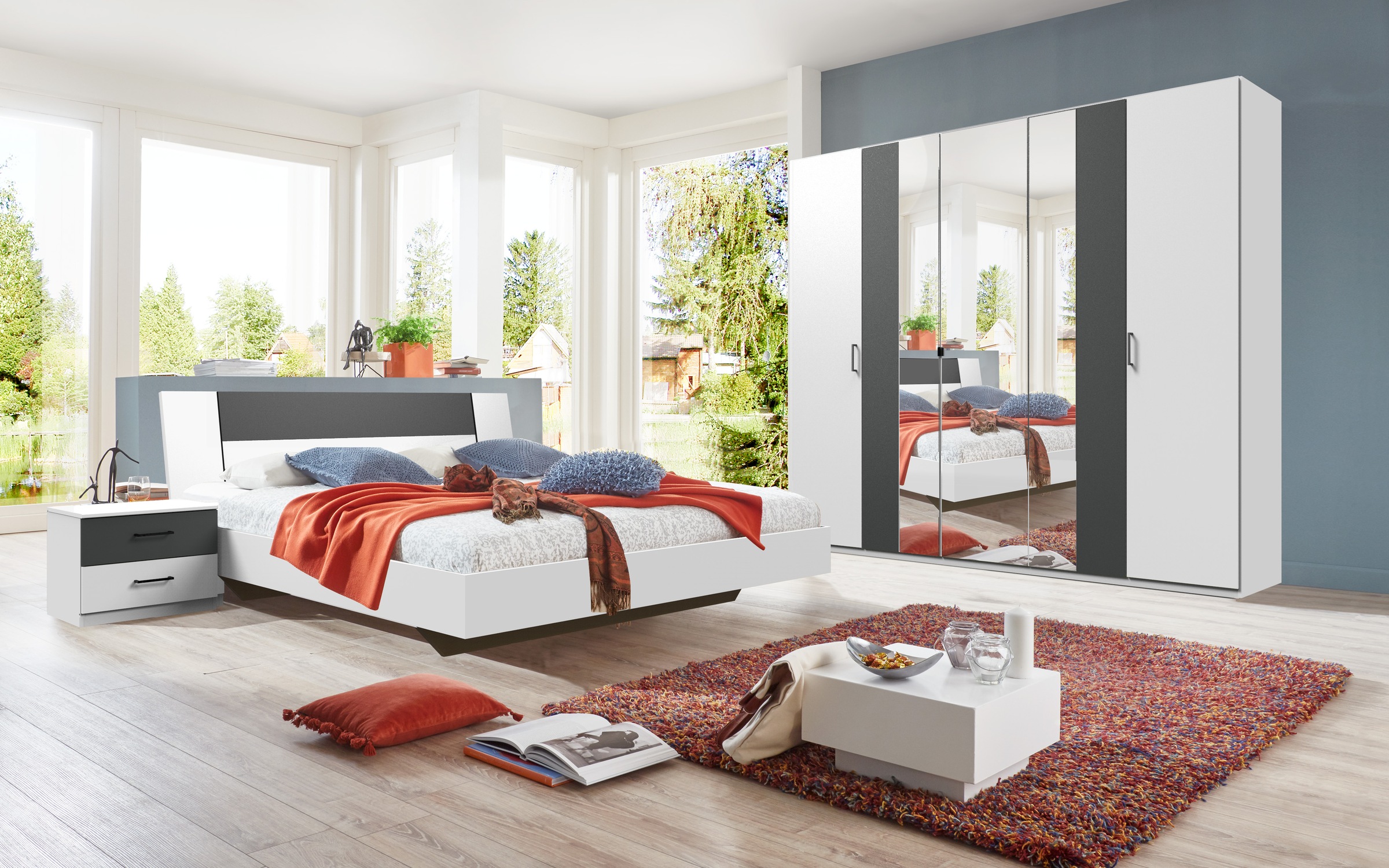 Wimex Futonbett Kreta, Liegefläche 180x200cm, modernes Kopfteil günstig online kaufen