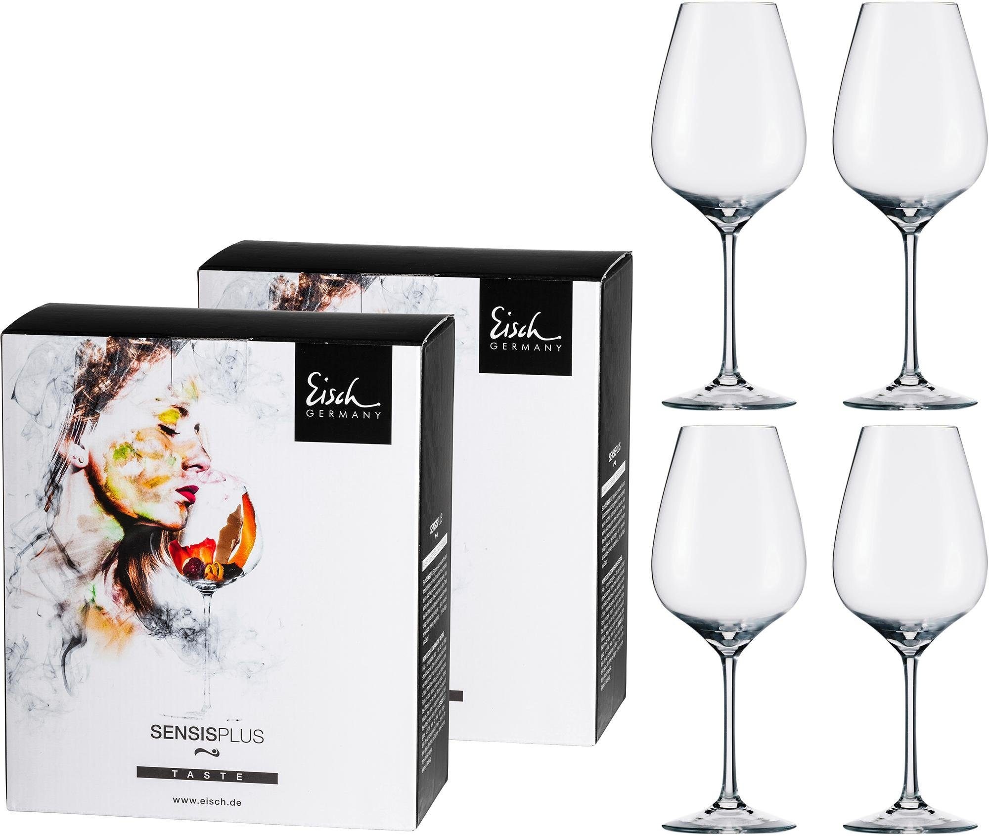 Eisch Germany Rotweinglas »Superior SensisPlus«, (Set, 4 tlg.), (Syrahglas), bleifrei, 600 ml, 4-teilig