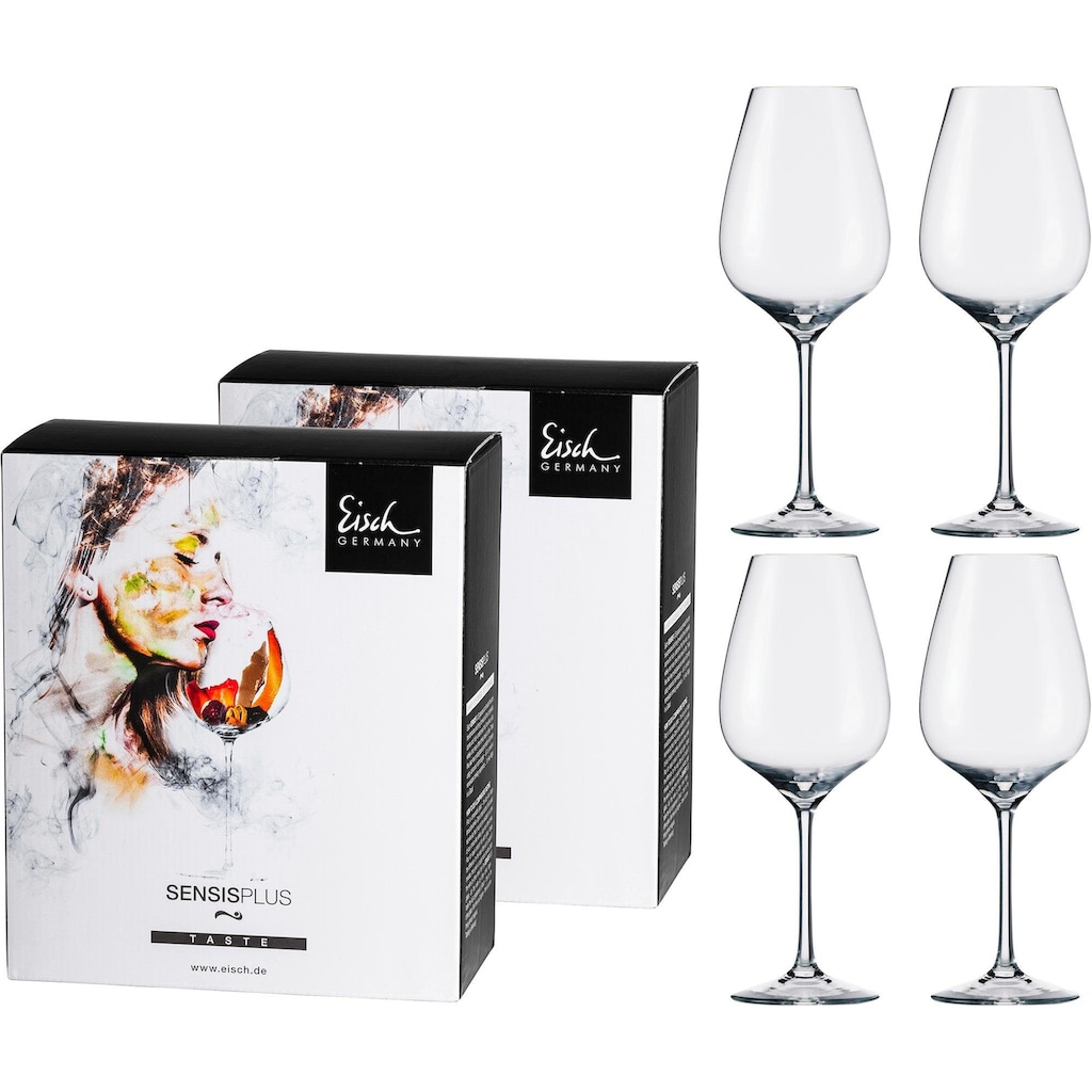 Eisch Rotweinglas »Superior SensisPlus«, (Set, 4 tlg.), (Syrahglas), bleifrei, 600 ml, 4-teilig