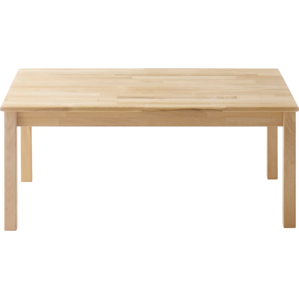 MCA furniture Couchtisch »Alfons«, Wohnzimmertisch Massivholz geölt, keilverzinkt belastbar bis 20 kg