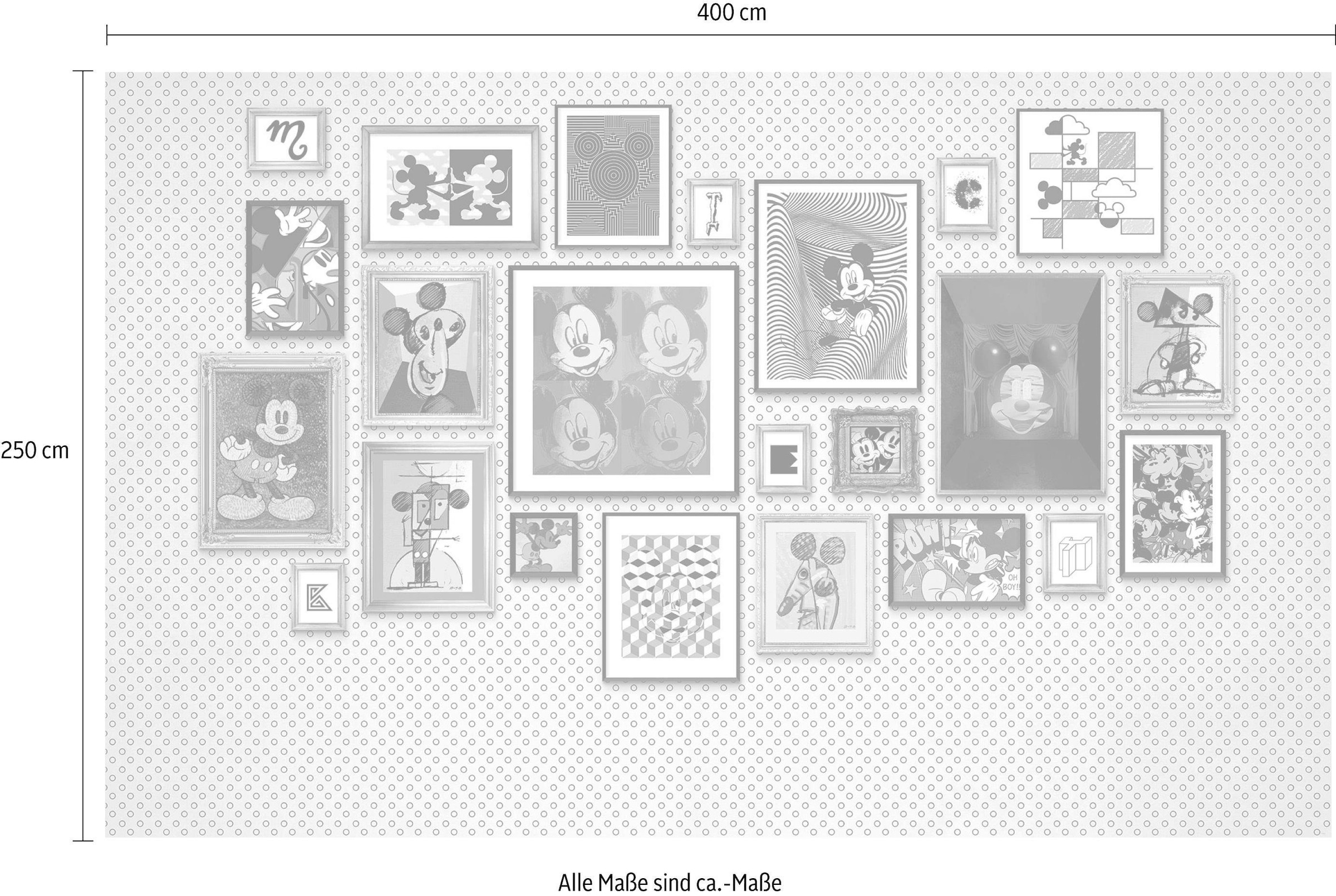 Komar Vliestapete »Digitaldruck Vlies - Mickey Art Collection - Größe 400 x 250 cm«, bedruckt, Kinderzimmer