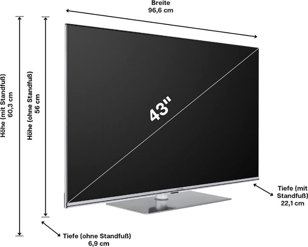 Hanseatic QLED-Fernseher »43Q850UDS«, 108 Android bestellen HD, cm/43 TV-Smart-TV online 4K Ultra Zoll