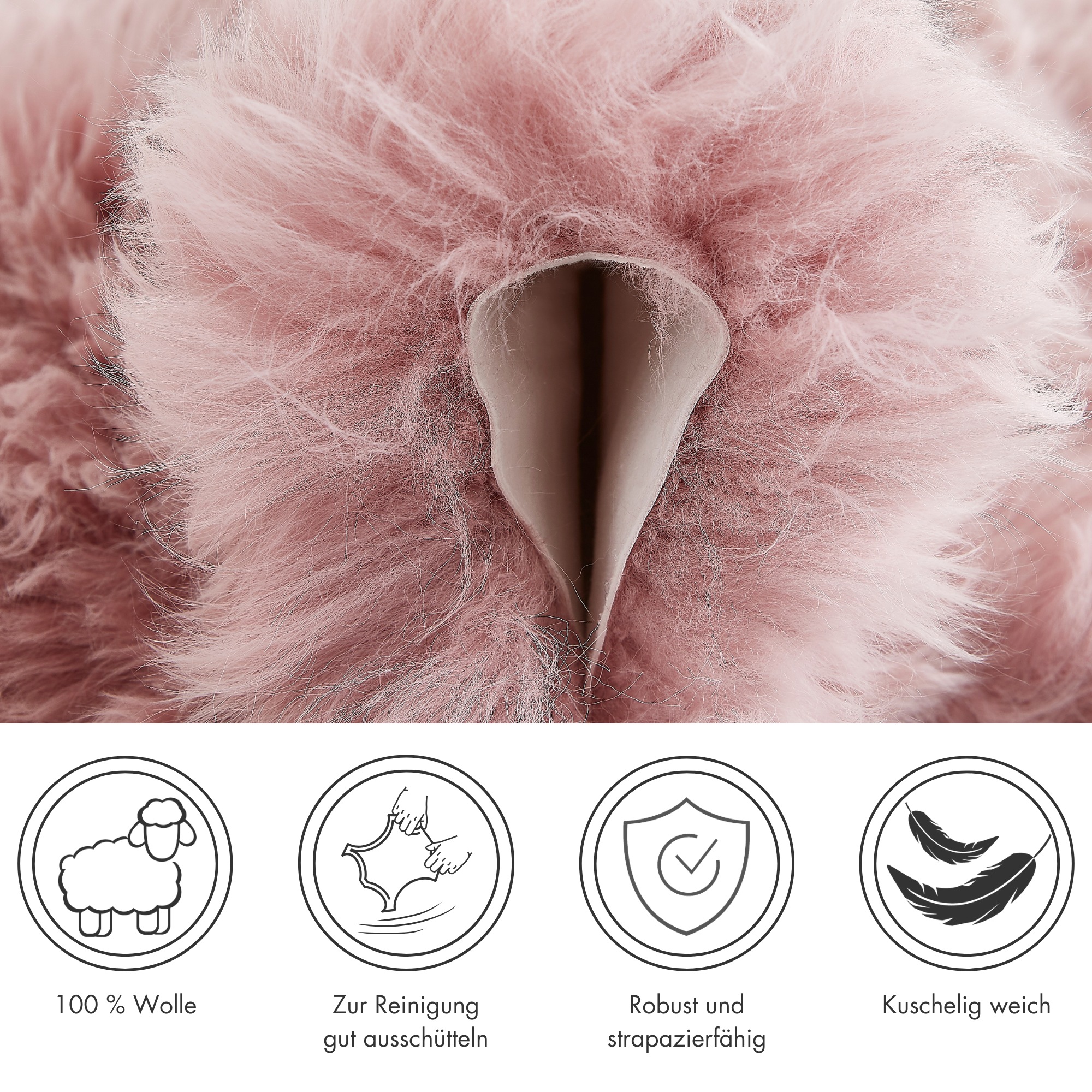 LUXOR living Fellteppich »Schaffell Namika«, fellförmig, 50 mm Höhe, echtes Lammfell, weich & flauschig, große Farbauswahl, in 2 Größen