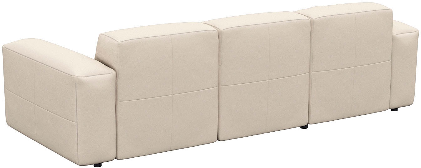 FLEXLUX Ecksofa »Lucera Chaislongue rechts oder links, L-Form, bequem«, modern & anschmiegsam, Kaltschaum, Stahl-Wellenunterfederung