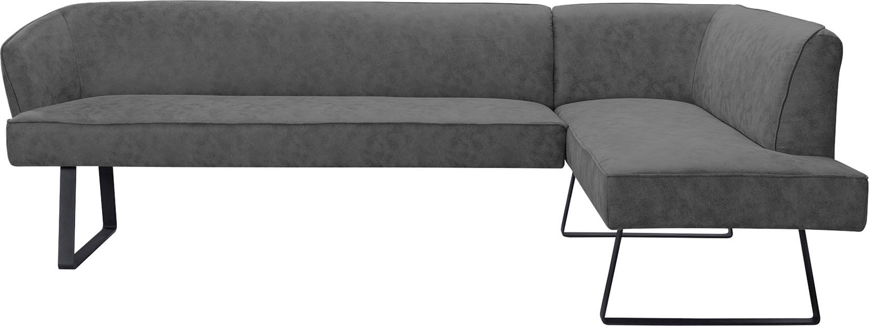 exxpo - sofa fashion Eckbank "Americano", mit Keder und Metallfüßen, Bezug günstig online kaufen