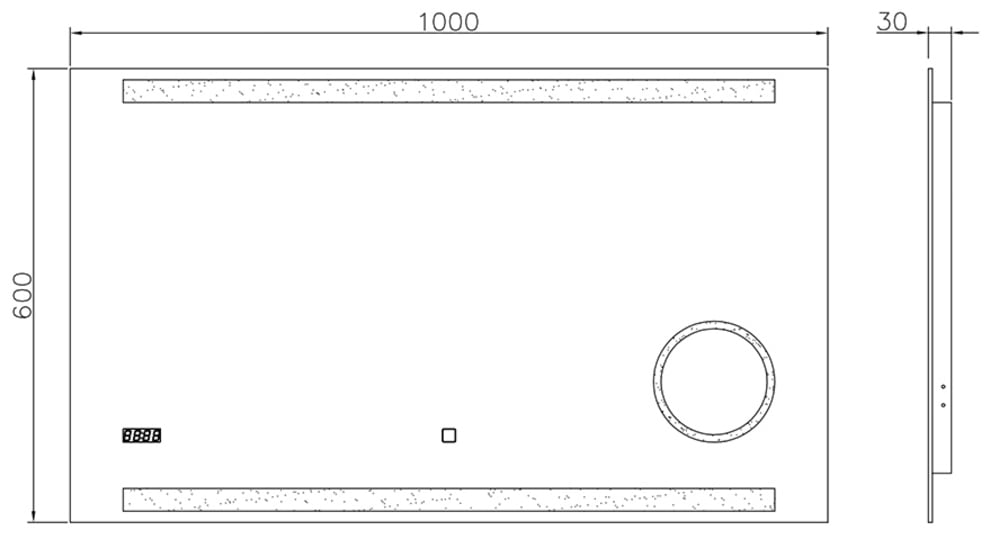 Talos LED-Lichtspiegel »King«, 160x60 cm, energiesparend