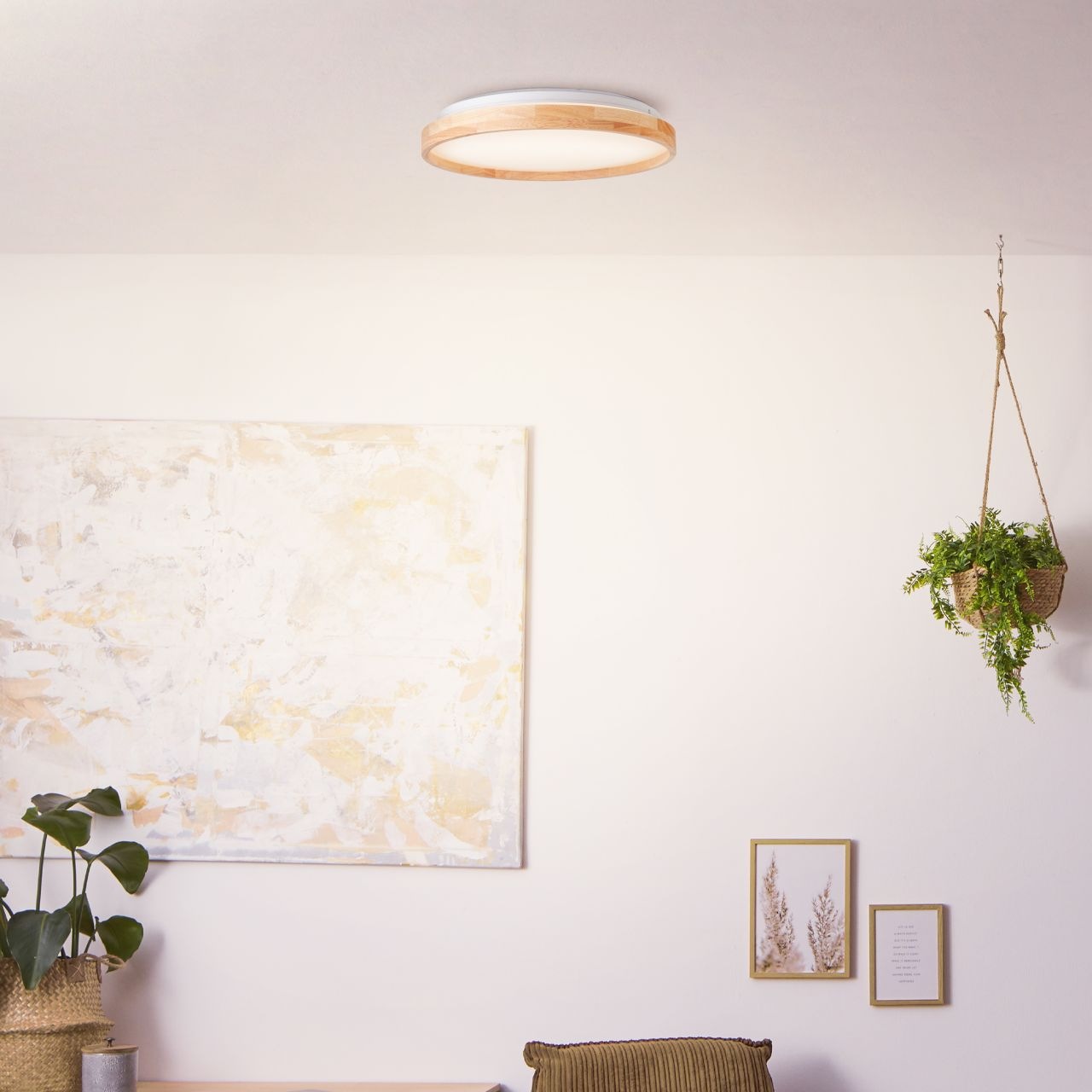 Brilliant Deckenleuchte »Alson«, 1 flammig, LED - Nature Style - 2500 Lumen, mit Memory-Funktion - Ø 39cm