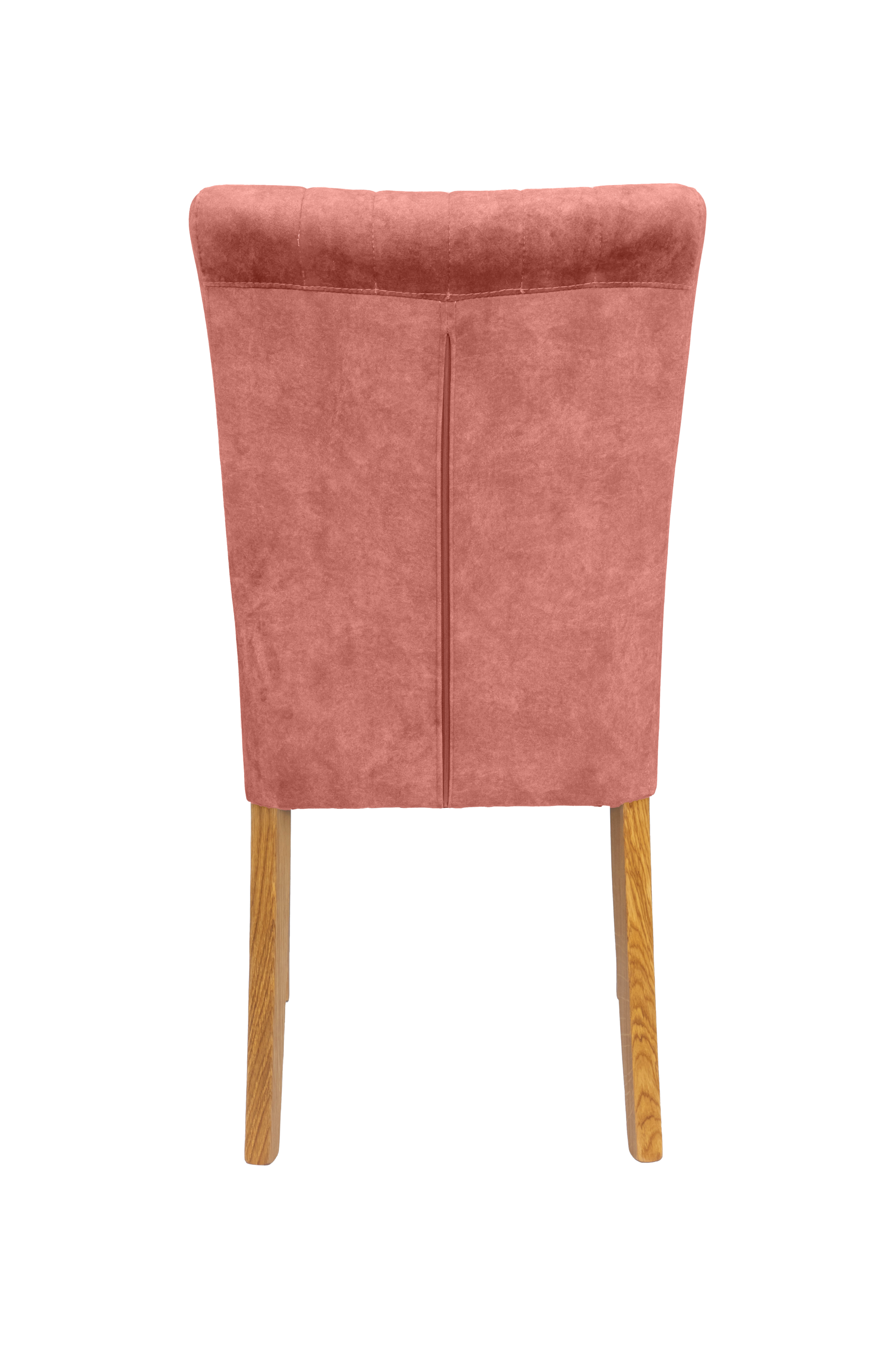 Home affaire 4-Fußstuhl, (Set), 2 St., Samtvelours, vertikale Nähte in der Rückenlehne