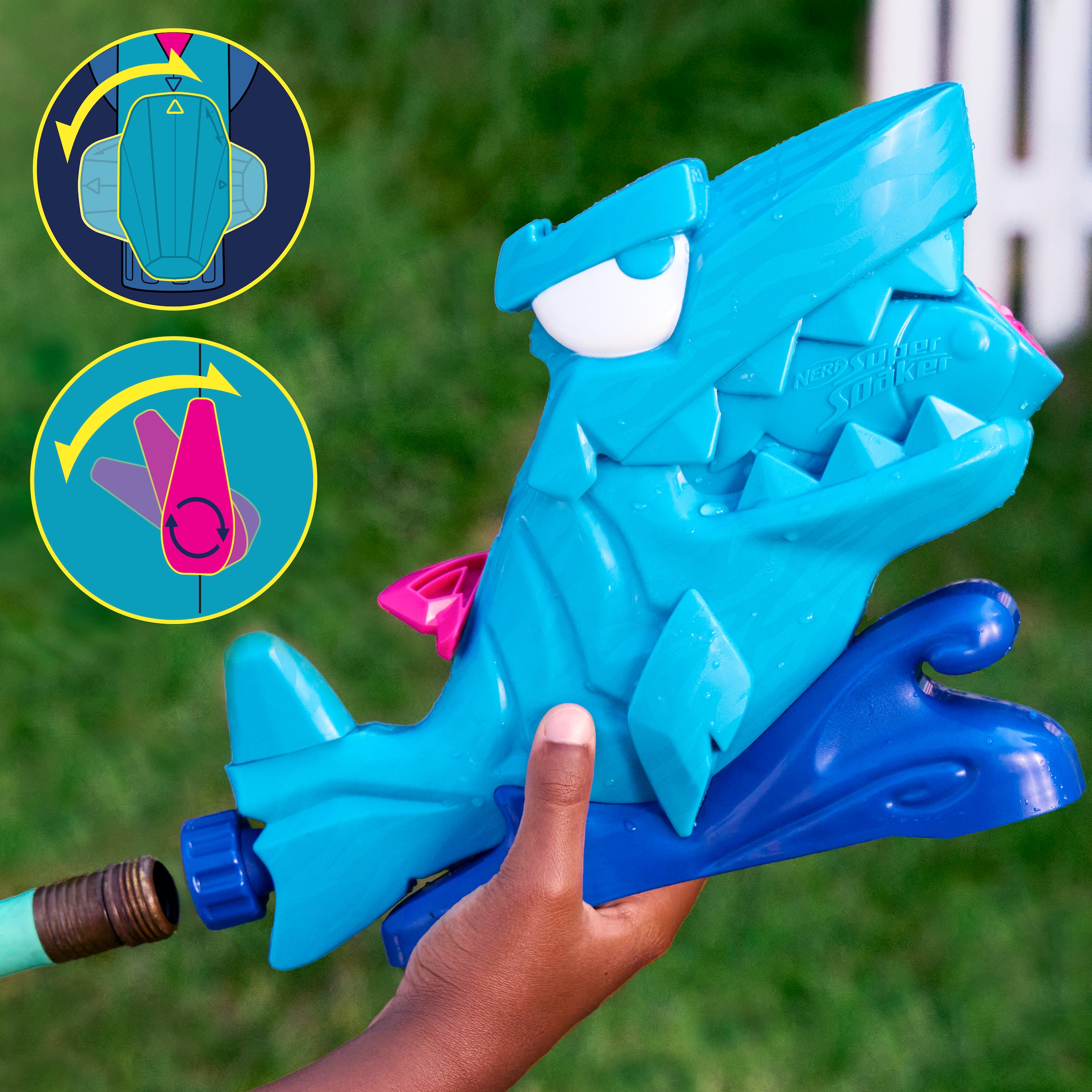 Hasbro Spiel-Wassersprenkler »Nerf Super Soaker Hop & Chomp« Wasserspielzeug