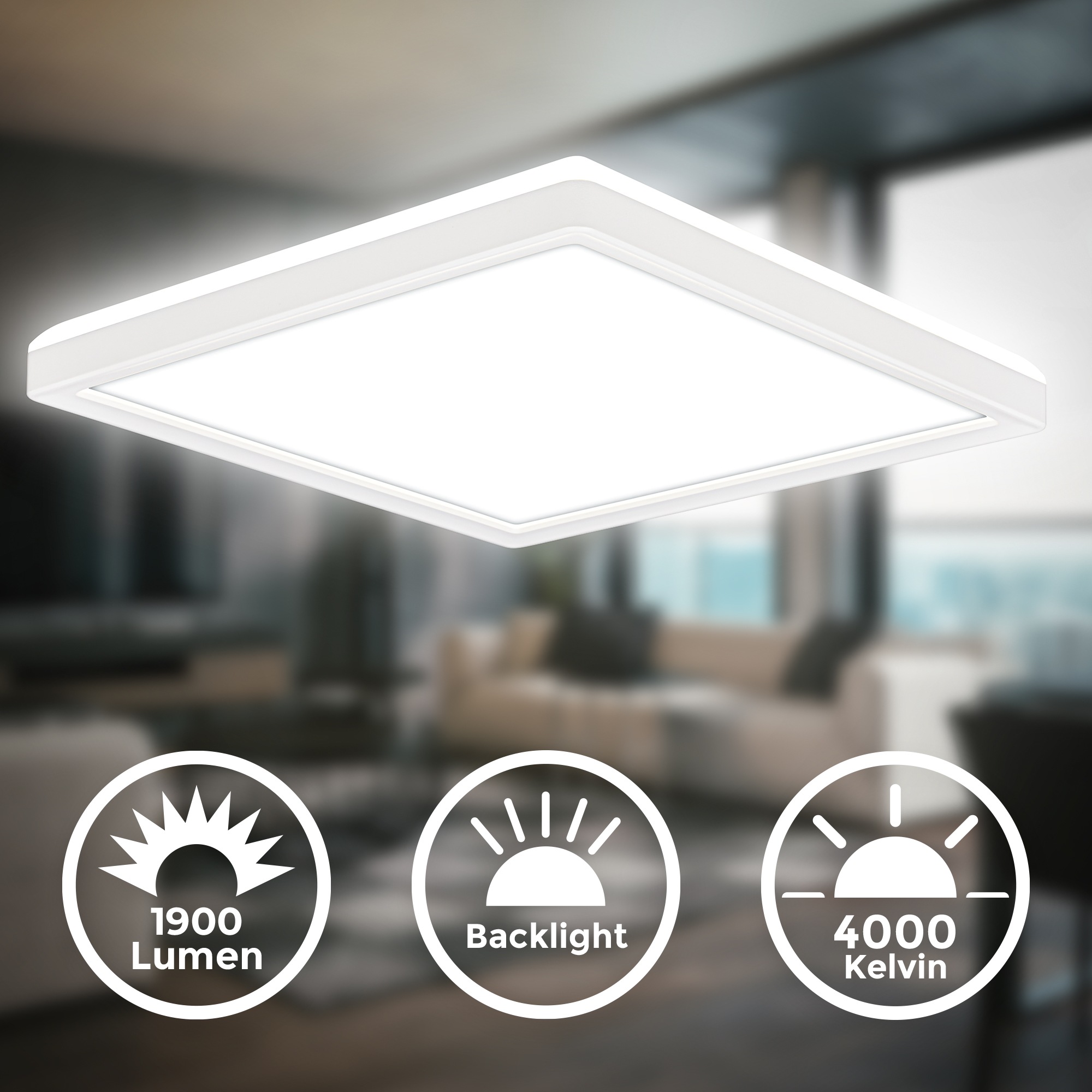 B.K.Licht LED Deckenleuchte »BKL1599 Ultraflache Deckenlampe, LED Panel mit günstig online kaufen