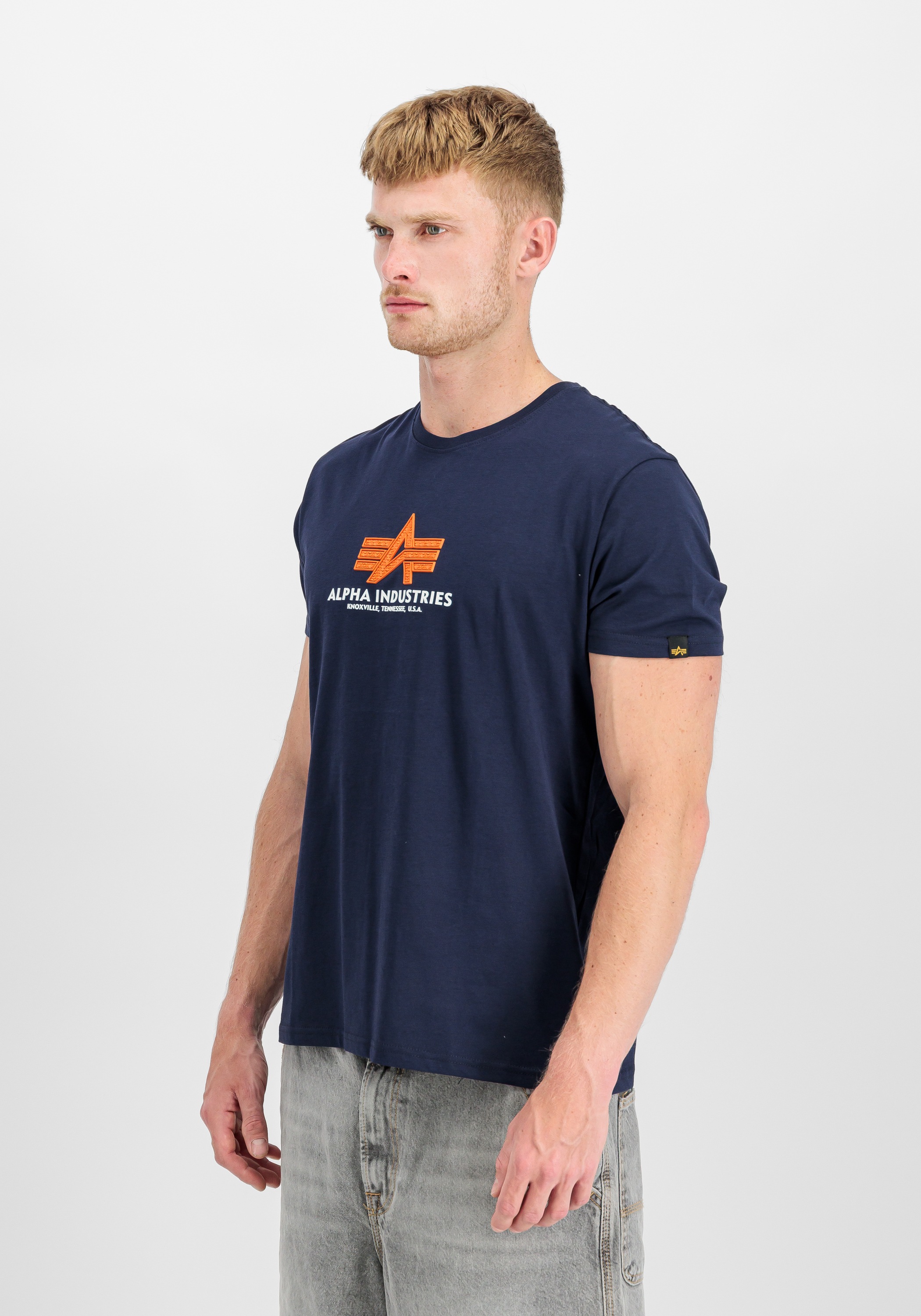 Alpha Industries T-Shirt »Alpha Industries Men - T-Shirts Basic T-Shirt BL Rubber«
