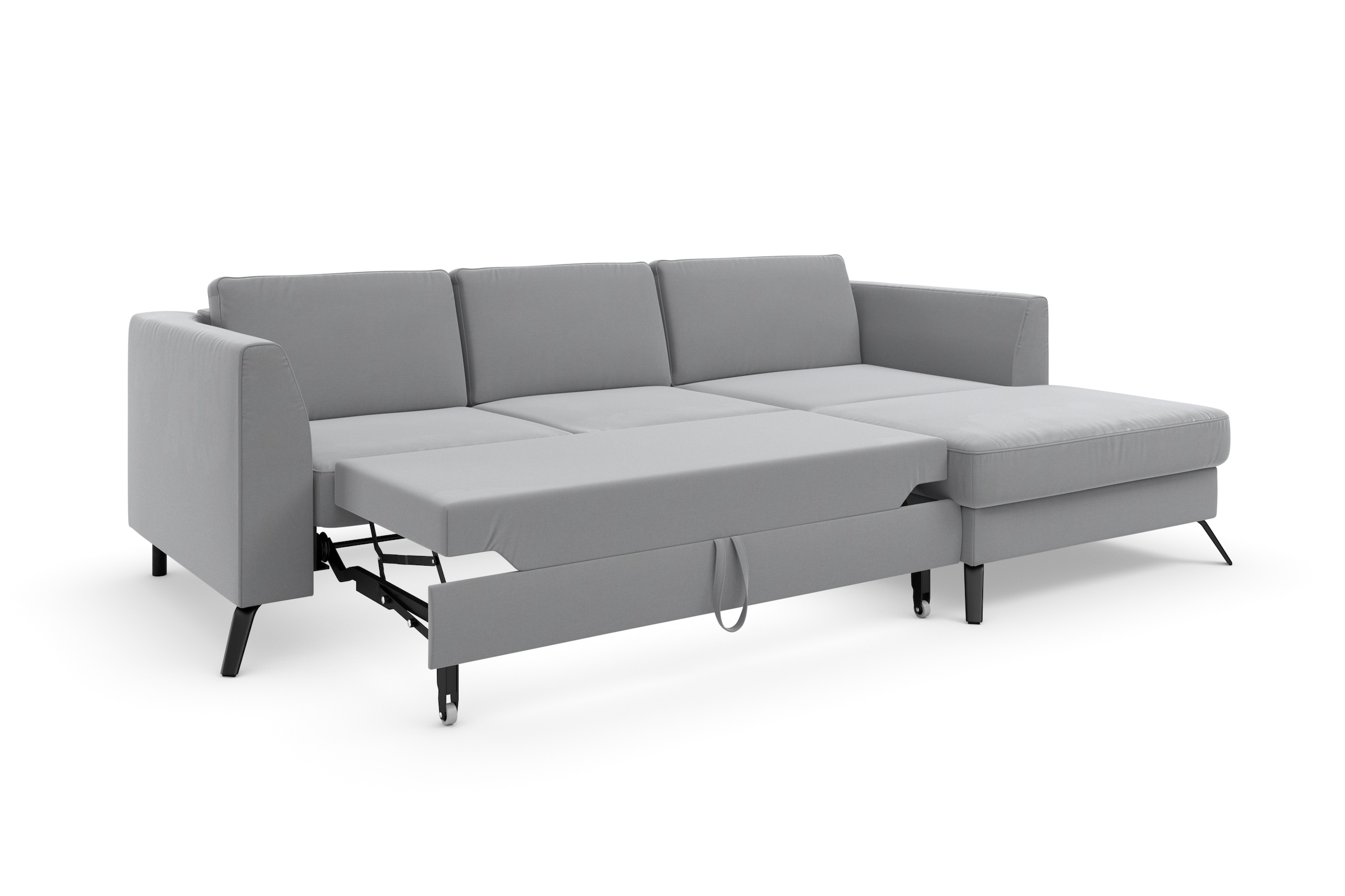 sit&more Ecksofa »Olsen L-Form«, inklusive Sitztiefenverstellung, wahlweise mit Bettfunktion, 15cm hoch