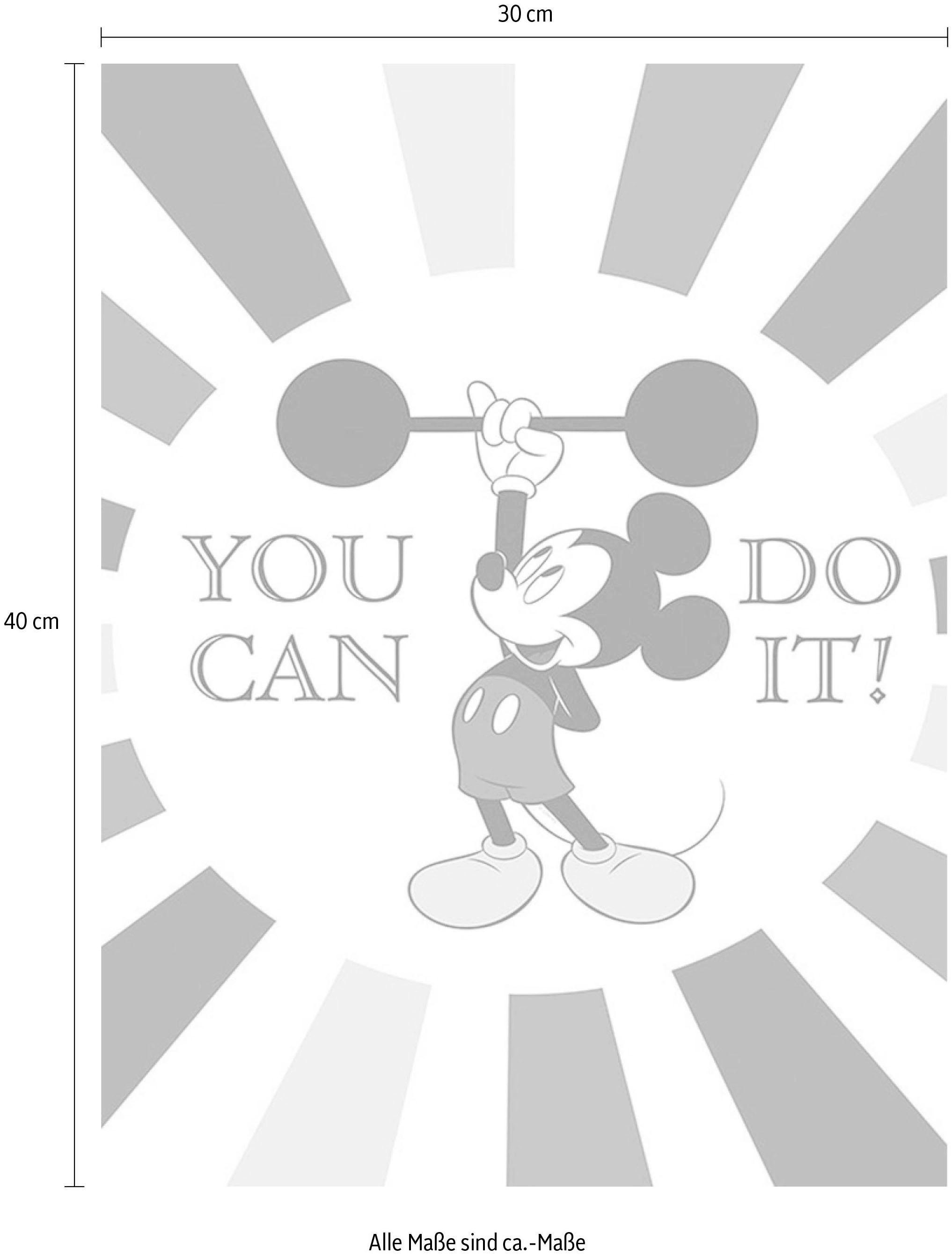 Komar Bild »Mickey Mouse Do it«, Disney, (1 St.), Wandbild zur Dekoration im Kinderzimmer - ohne Rahmen