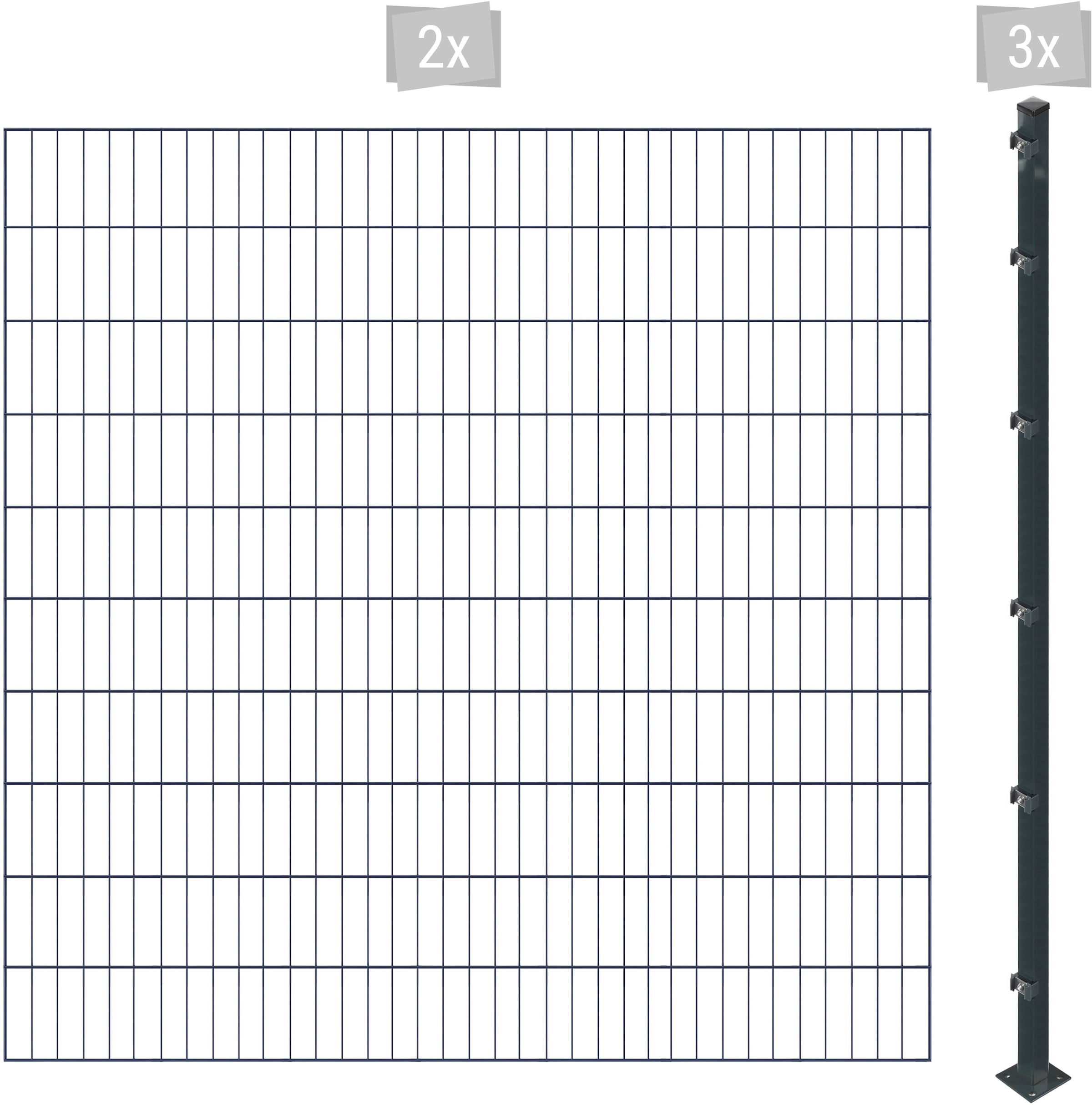 Arvotec Einstabmattenzaun »ESSENTIAL 200 zum Einbetonieren«, Zaunhöhe 200 cm, Zaunlänge 2 - 60 m