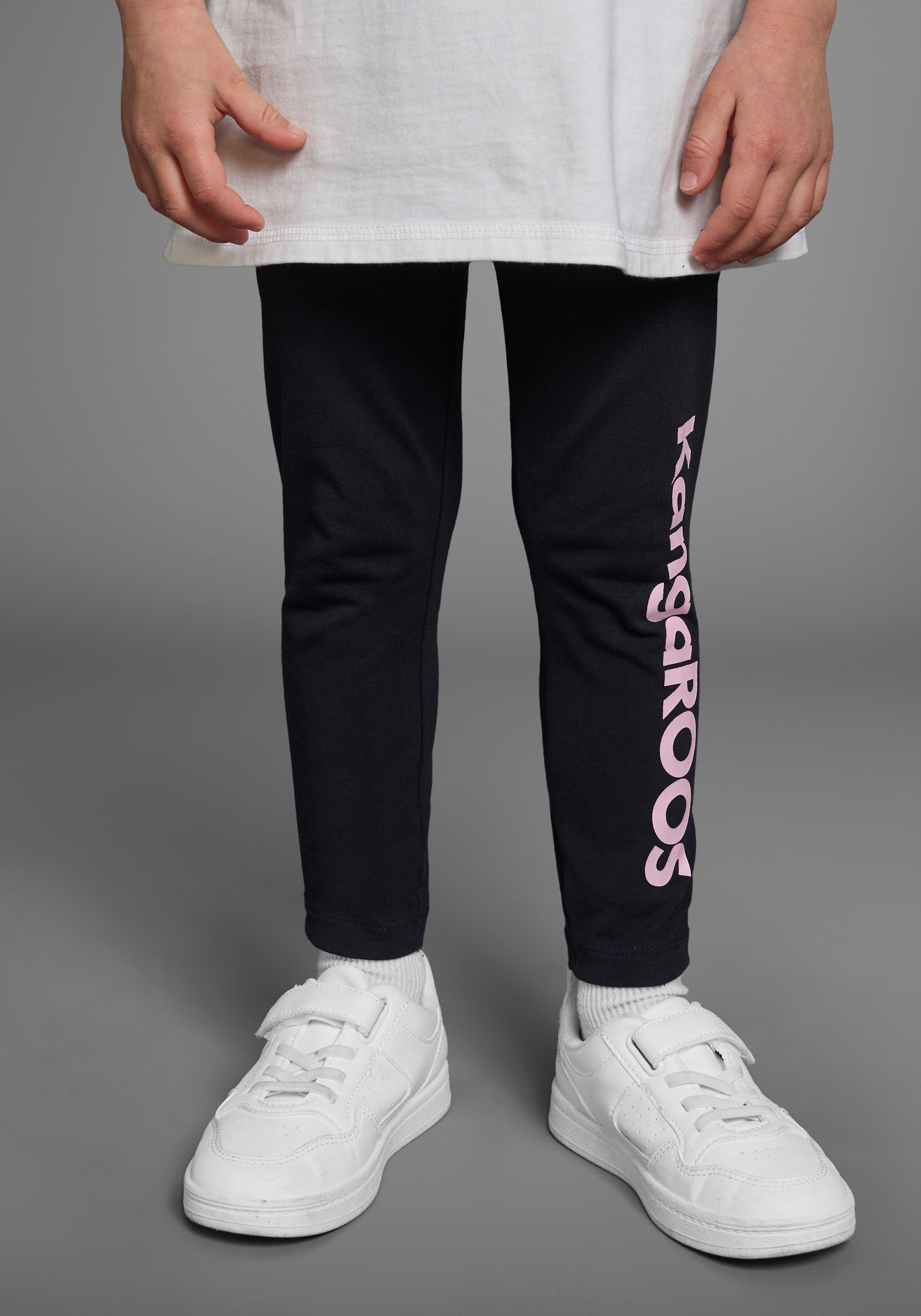 KangaROOS Leggings »2er Pack Leggings mit Kangaroos Schriftzug«  Für kleine Mädchen