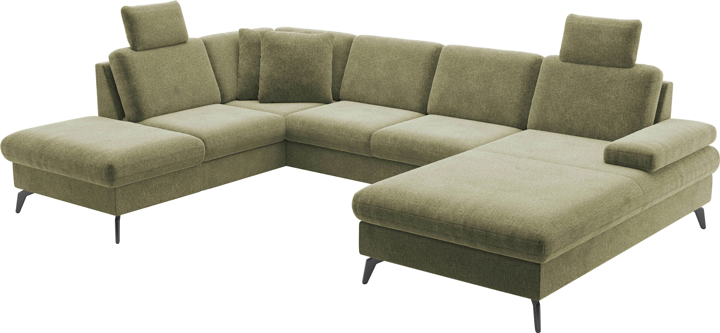sit&more Wohnlandschaft »Morris Jubi U-Form«, inkl. Armteilfunktion und 1 Zierkissen, wahlweise mit Bettfunktion